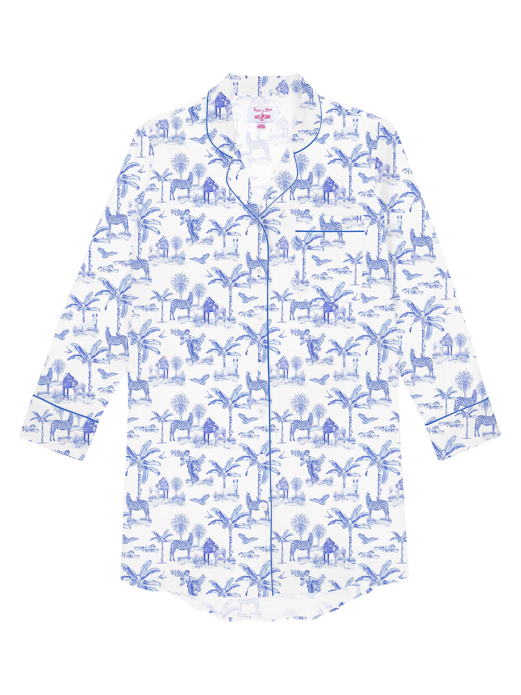 Sant and Abel Women's Skydog Night Shirt - Blue