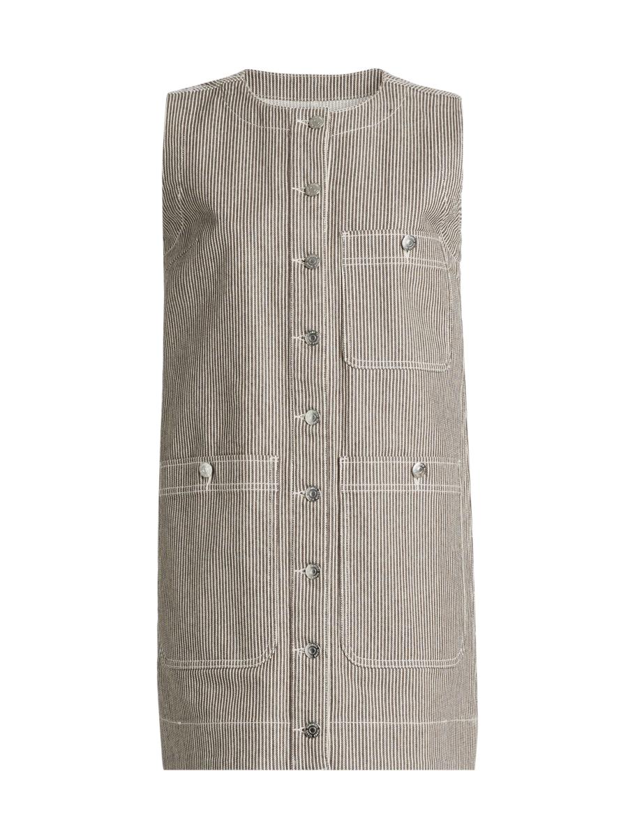 Veronica Beard Oakley Stretch-Cotton Shift Minidress | Saks Fifth Avenue