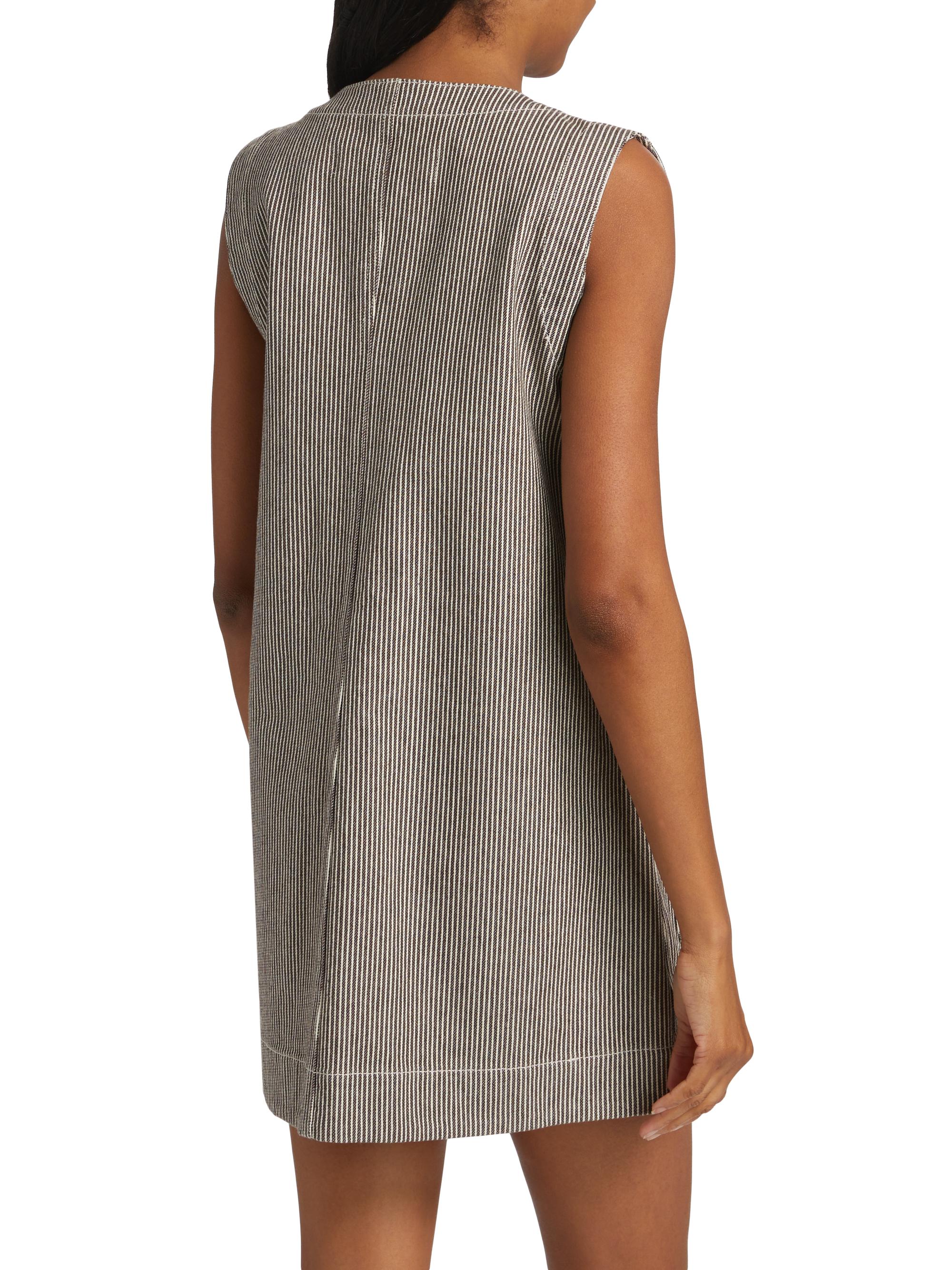 Veronica Beard Oakley Stretch-Cotton Shift Minidress | Saks Fifth Avenue