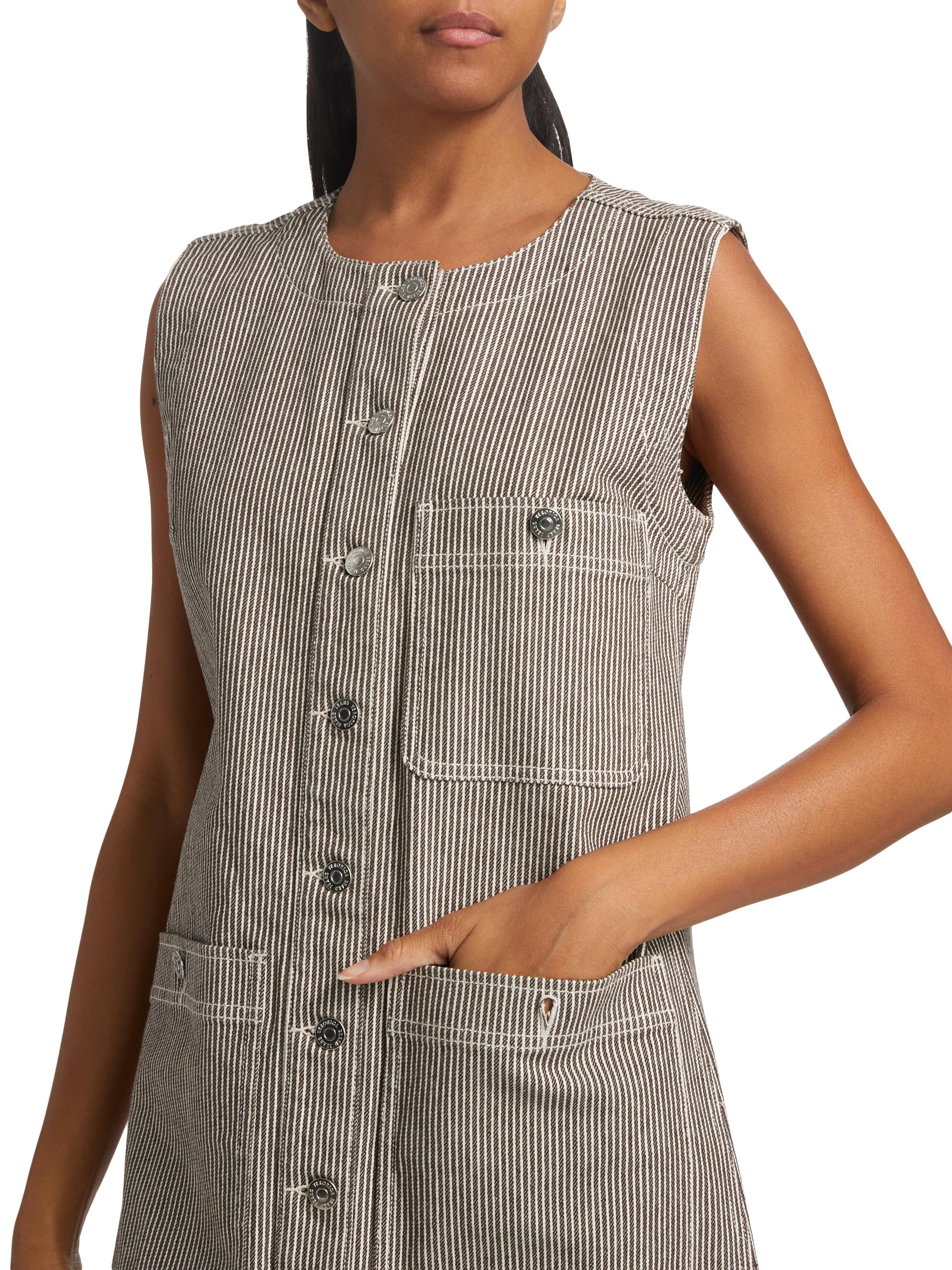 Veronica Beard Oakley Stretch-Cotton Shift Minidress | Saks Fifth Avenue