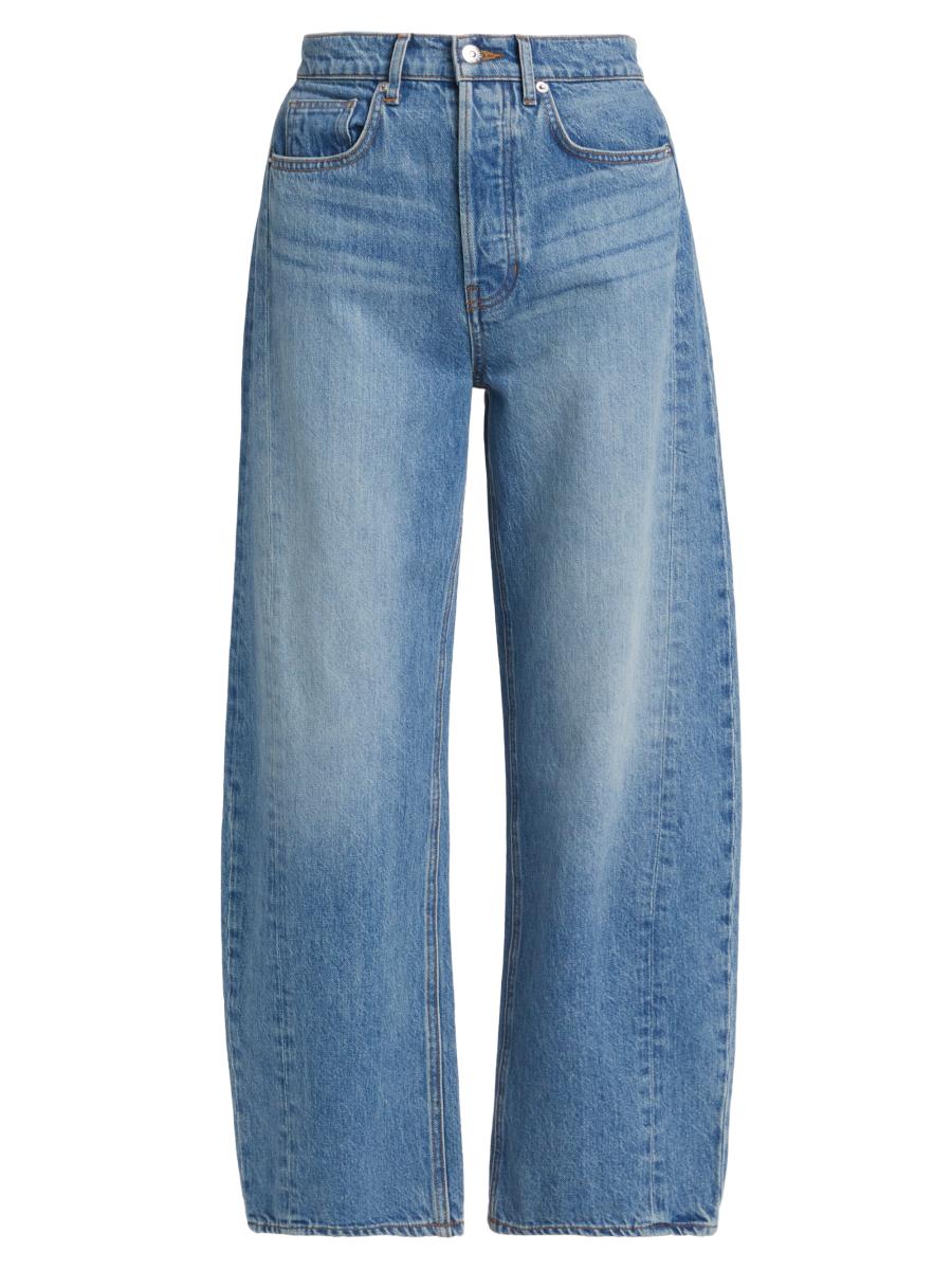 【Veronica Beard】 Ryder high-rise barrel-legジーンズ Ryder Barrel Jean in Blue Denim | Balloon Jeans | Veronica Beard