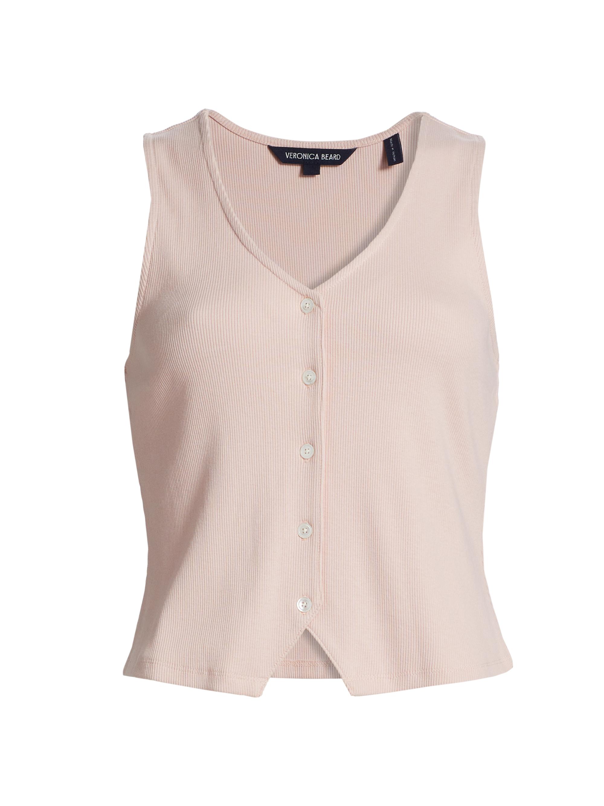 Veronica Beard Sid Striped Sleeveless Knit Top | Saks Fifth Avenue