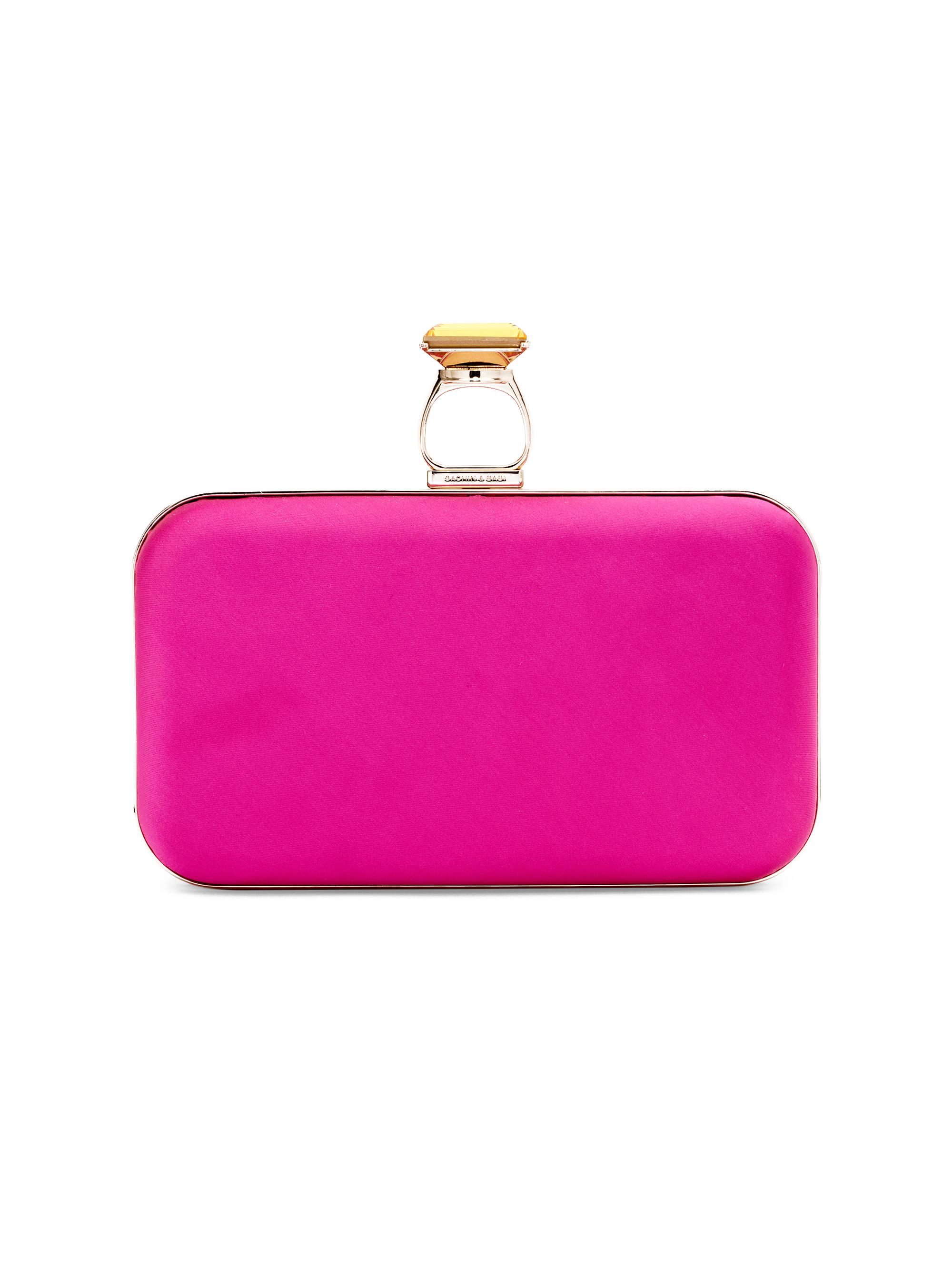 Sachin & Babi Women's On The Rocks Satin Clutch - Cerise