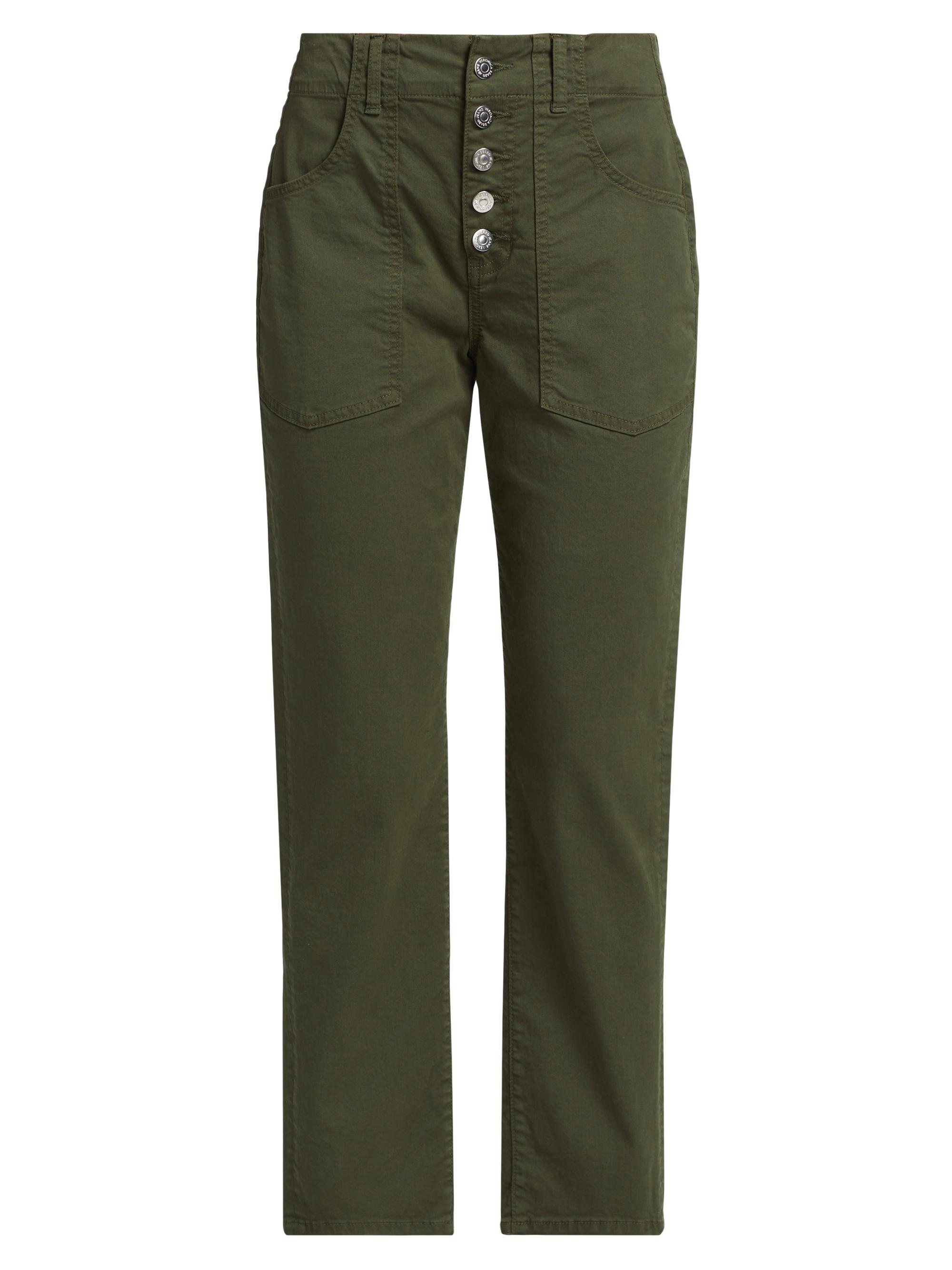 Veronica Beard Women's Arya Cargo Straight-Leg Pants - Army Green