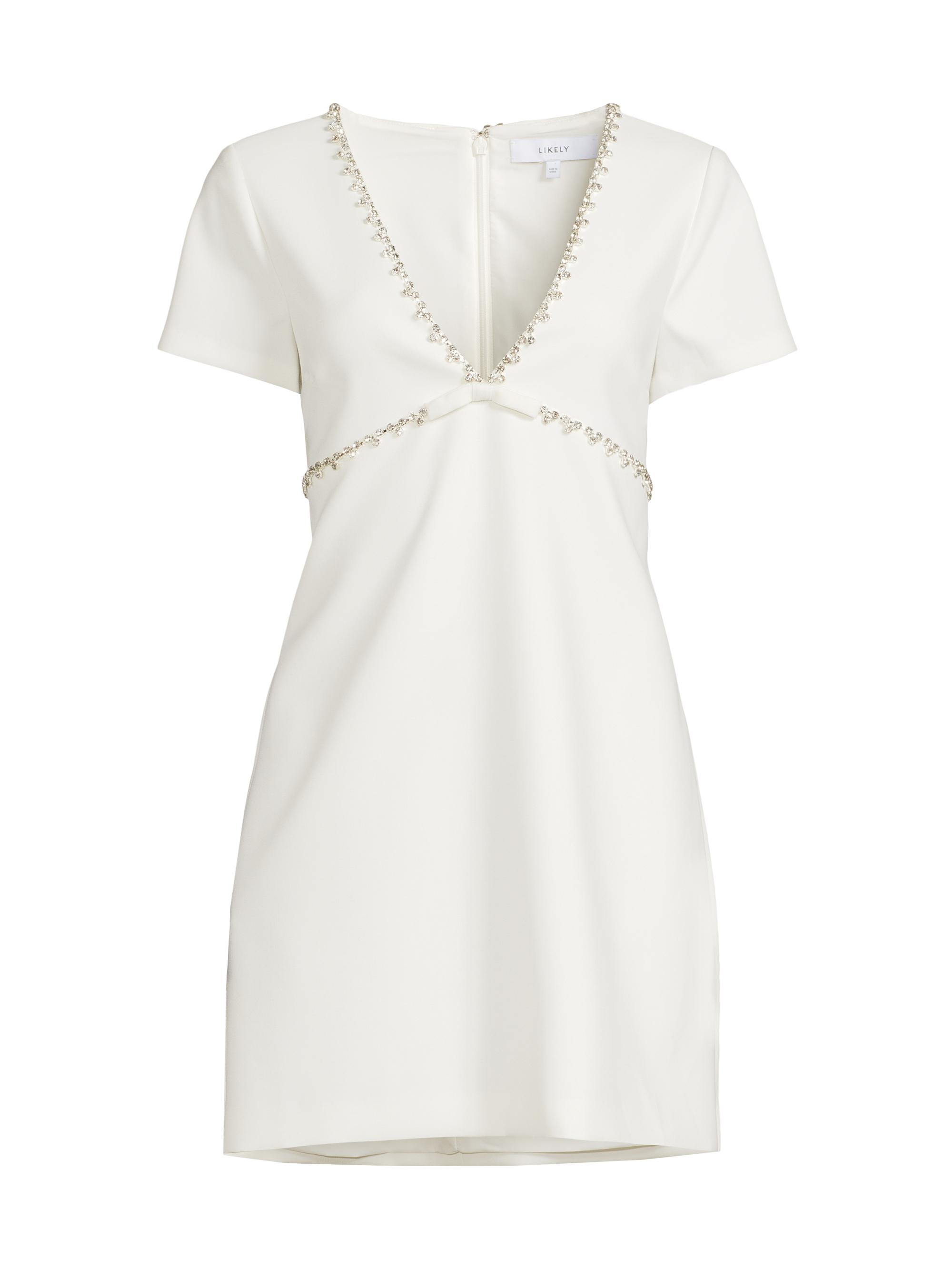 Likely Women's Jessica Embellished Minidress - White