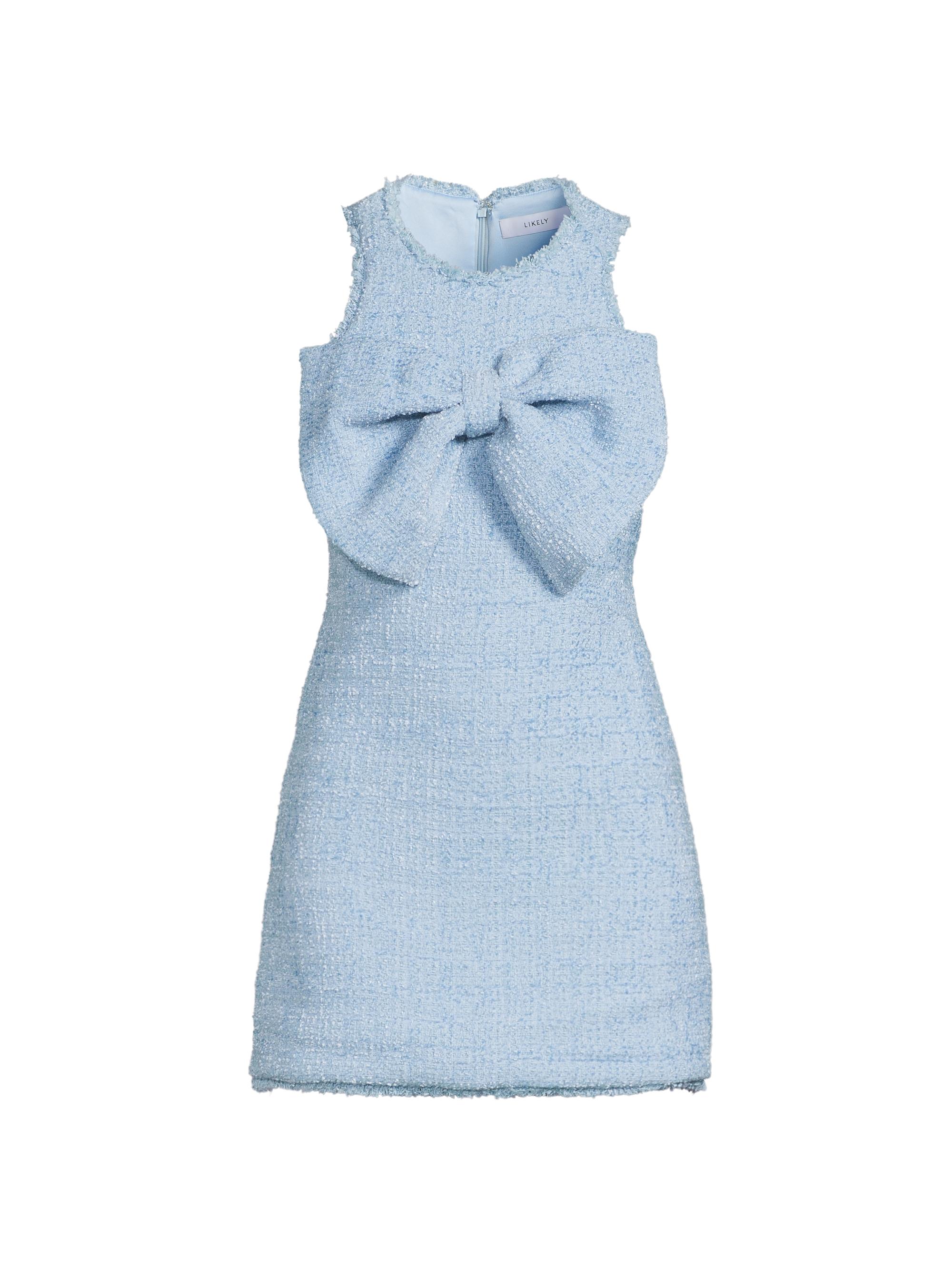 Likely Women's Lucas Tweed Bow Minidress - Bluebell