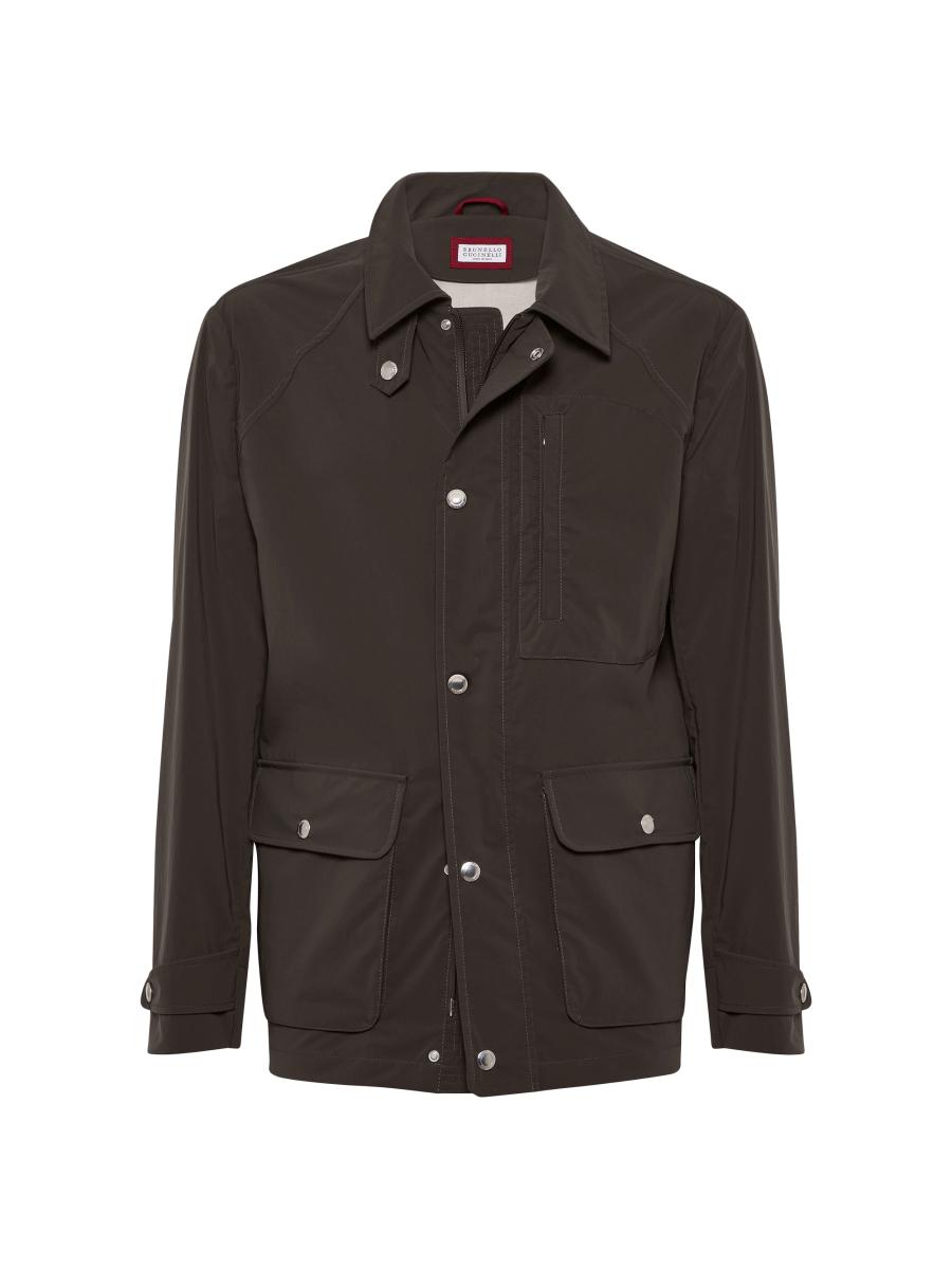 Brunello Cucinelli Water Resistant Bonded Cotton Unlined Field Jacket ...