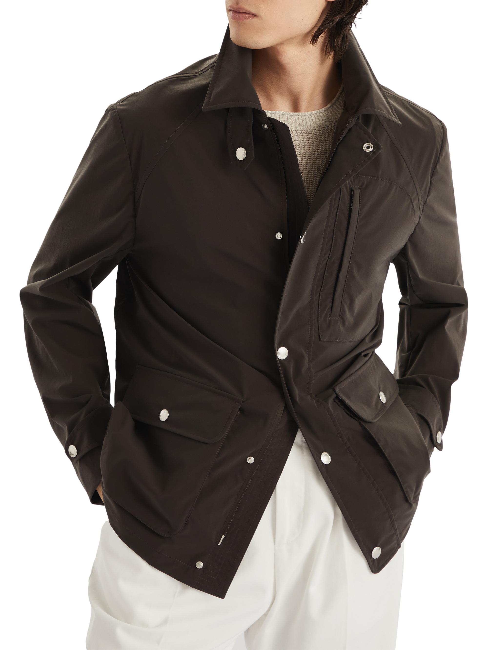 Brunello Cucinelli Water Resistant Bonded Cotton Unlined Field Jacket ...