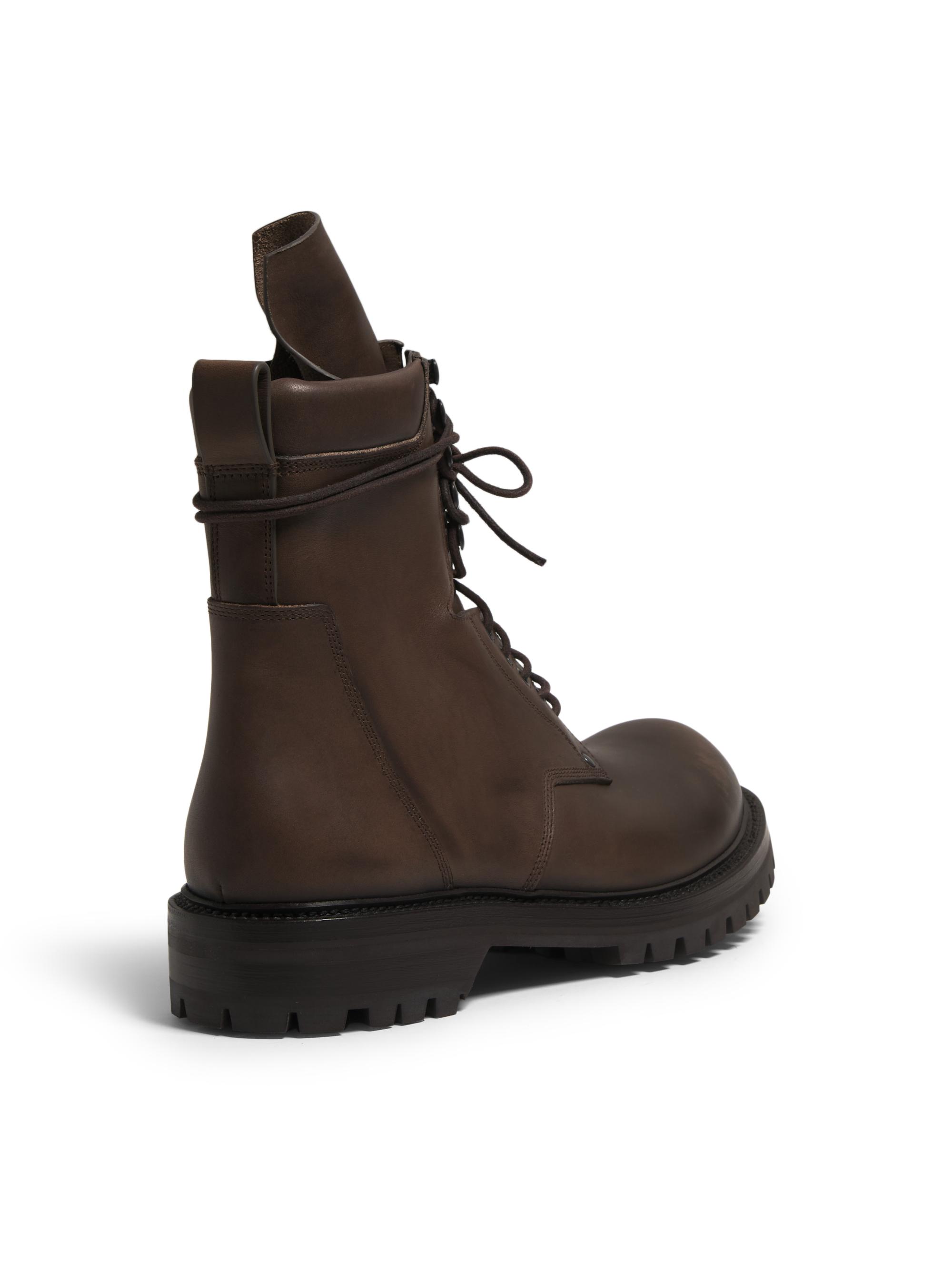 Rick Owens Army Low Leather Boots | Saks Fifth Avenue