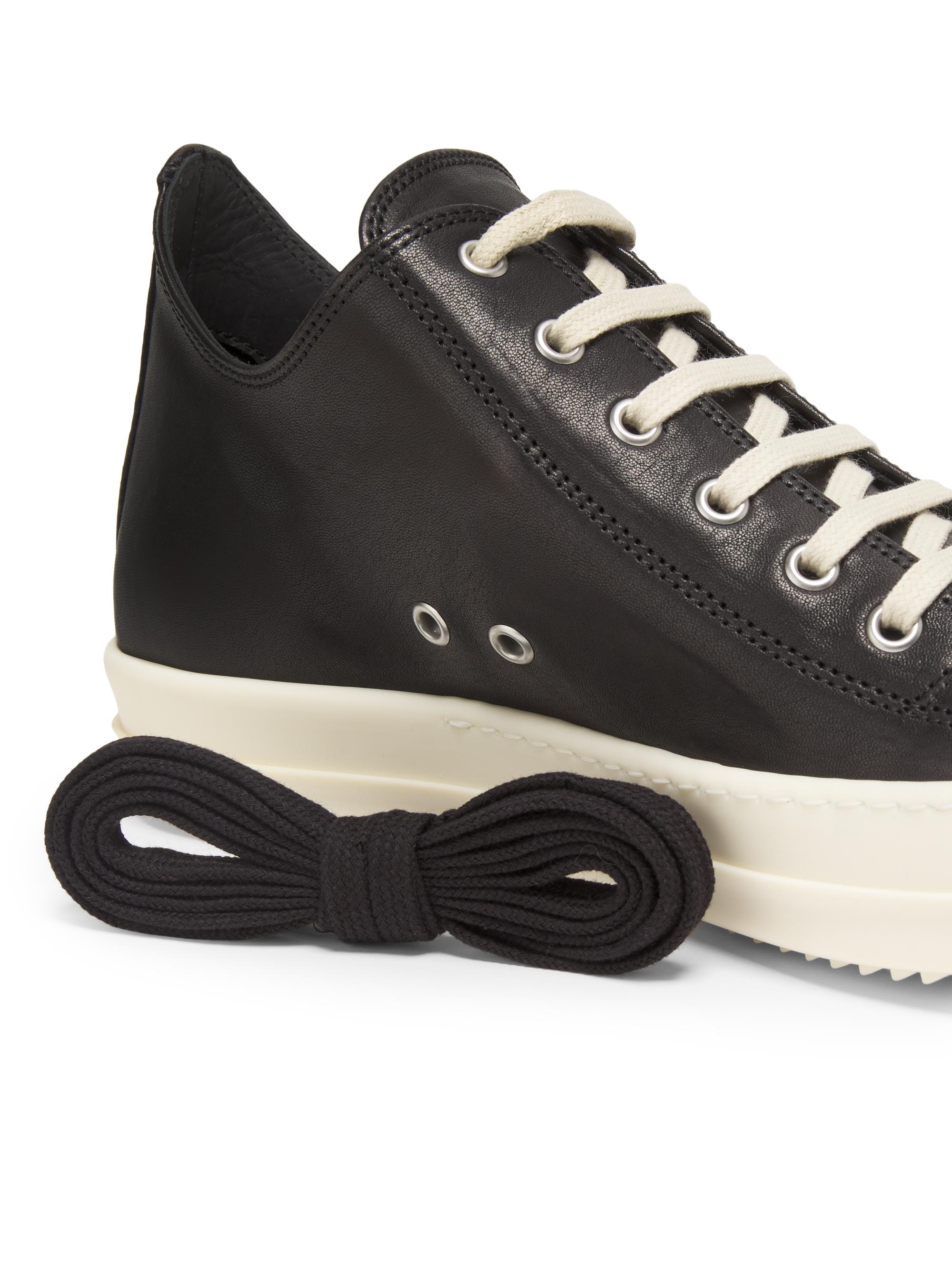 Rick Owens Low Sneaks Leather Sneakers | Saks Fifth Avenue