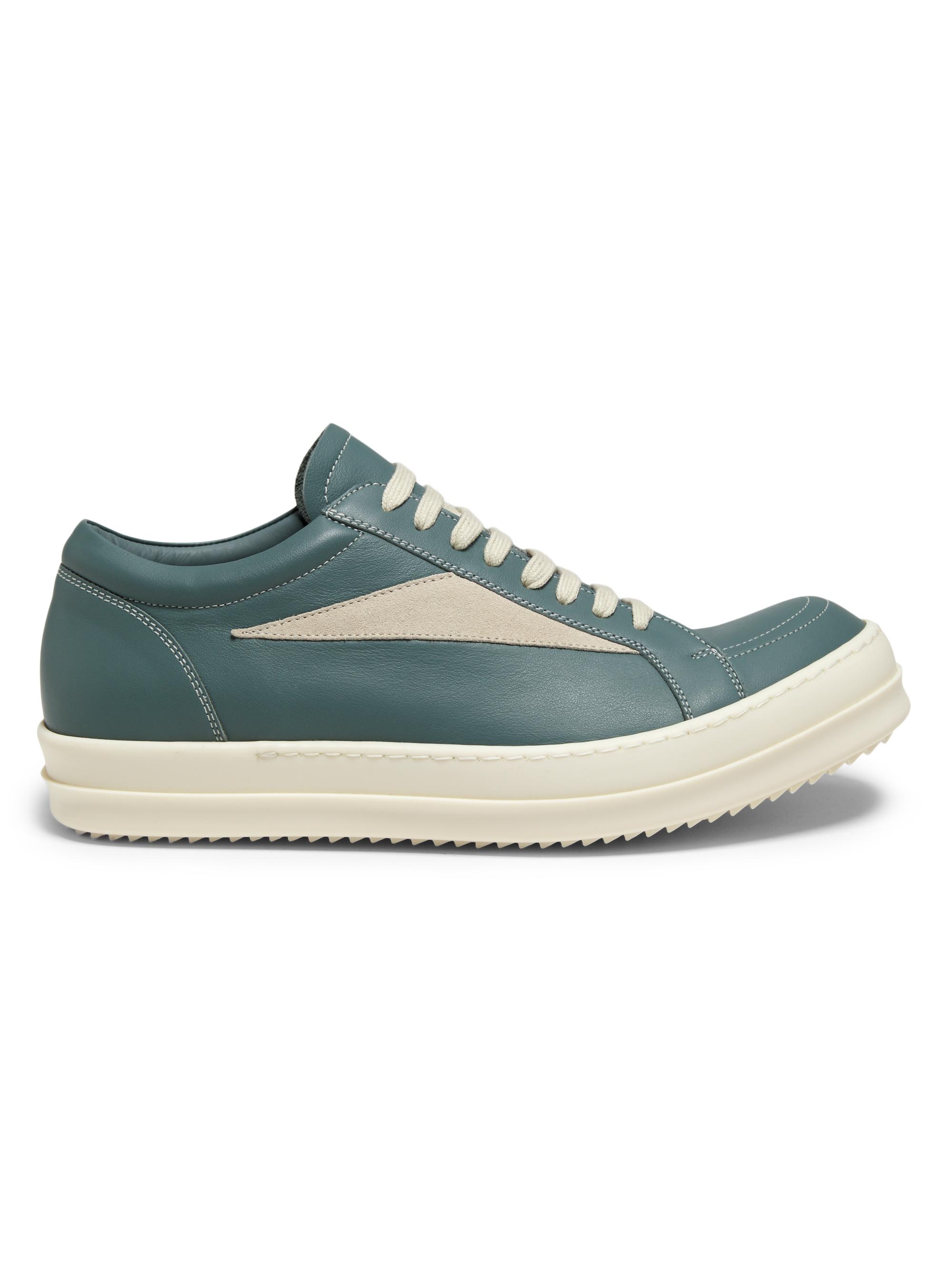 Rick Owens Men's Vintage Leather Low-Top Sneakers - Mouthwash Milk