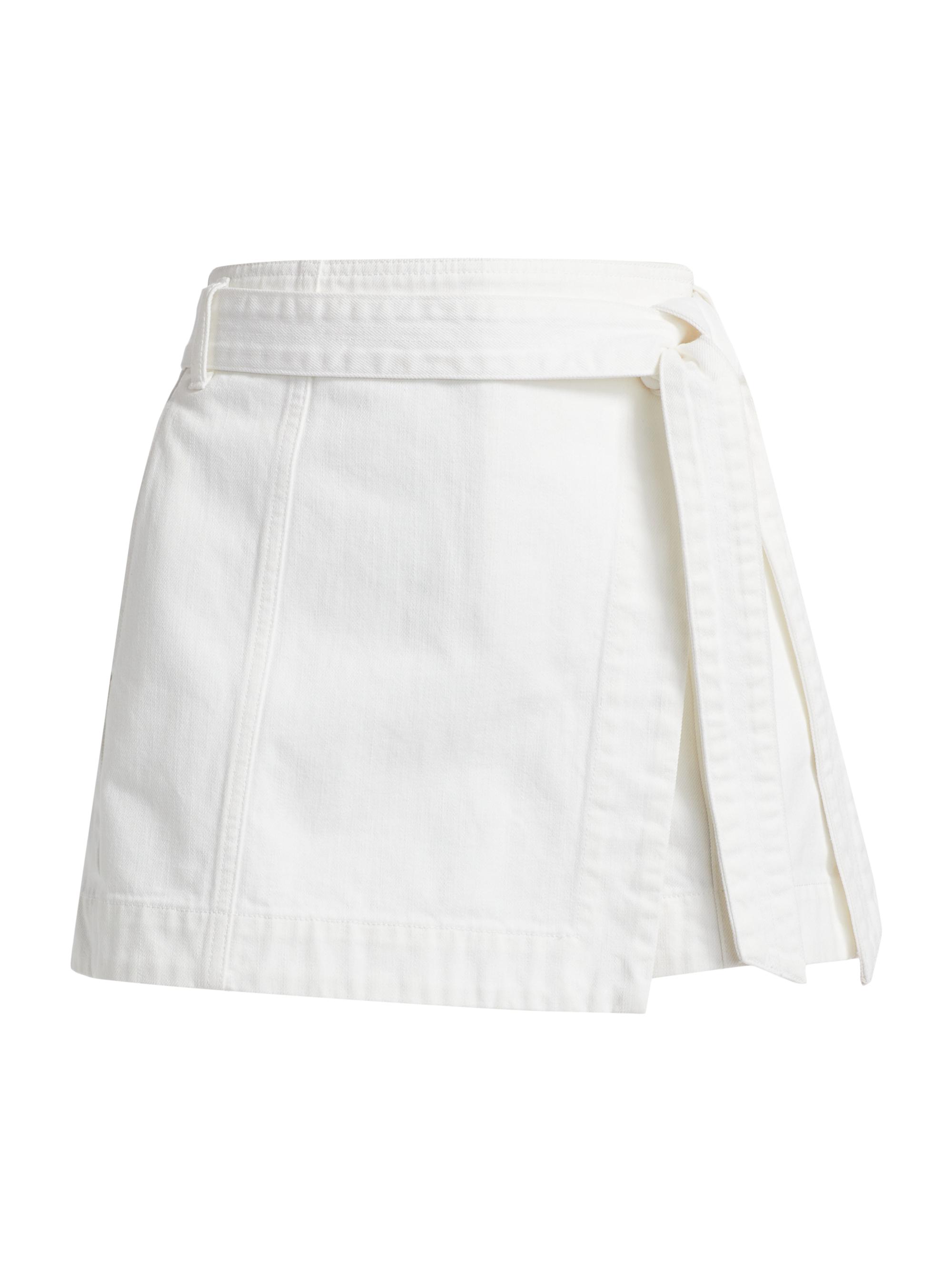 Veronica Beard Women's Agee Cotton-Blend Skort - White