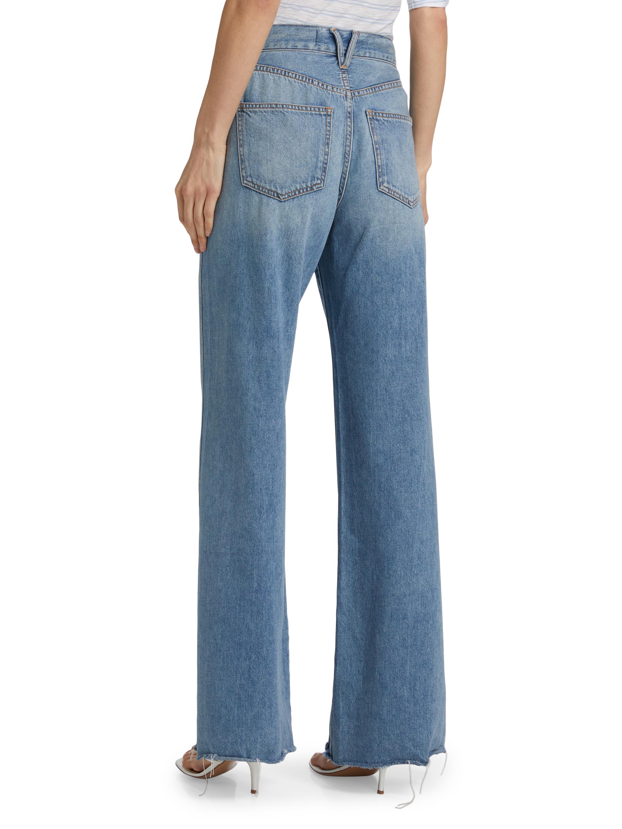 Veronica Beard Kasey Mid-Rise Wide-Leg Jeans | Saks Fifth Avenue