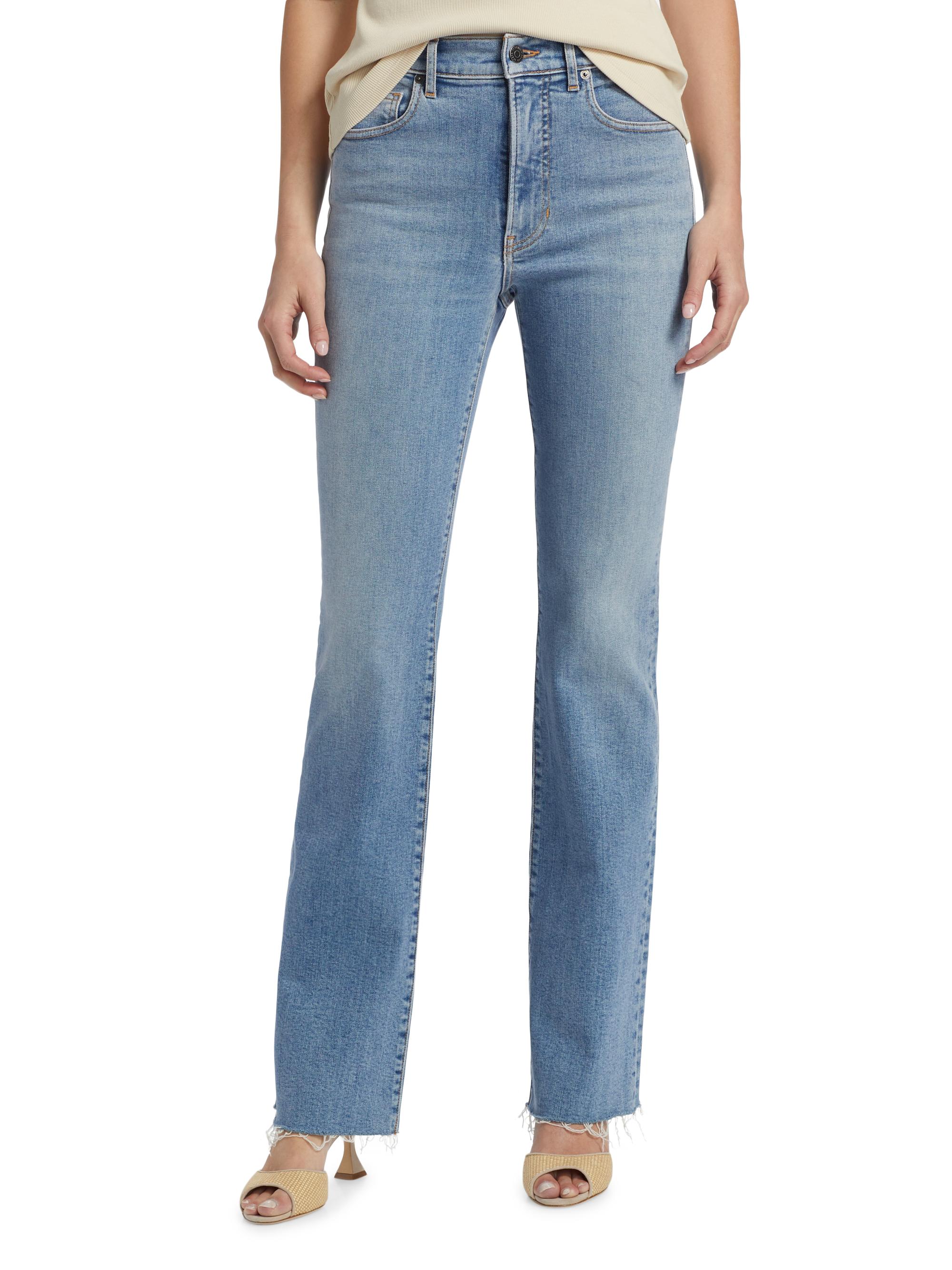 Veronica Beard Women's Cameron Mid-Rise Bootcut Jeans - Riviera Breeze | Thumbnail 3