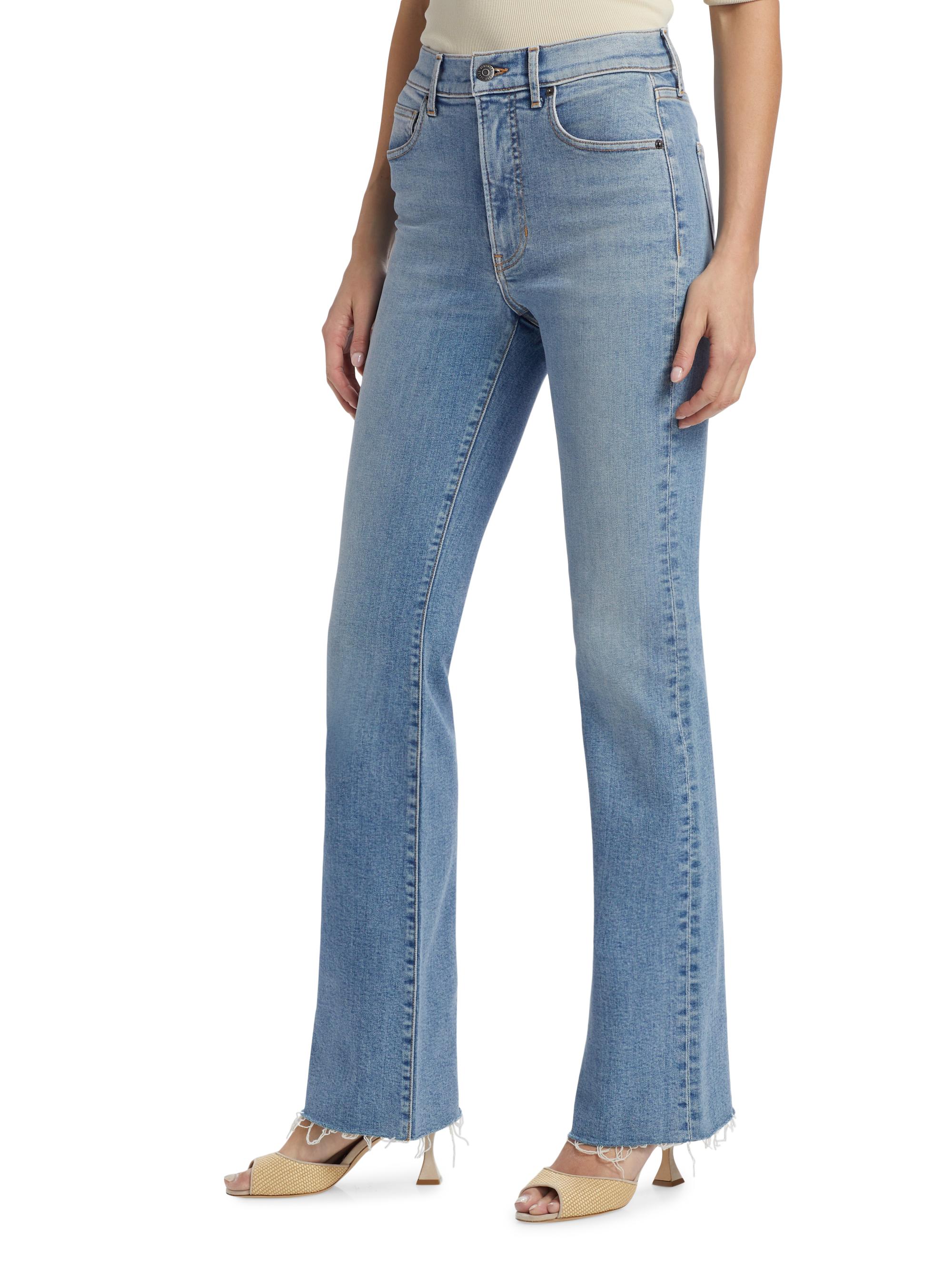 Veronica Beard Women's Cameron Mid-Rise Bootcut Jeans - Riviera Breeze | Thumbnail 4