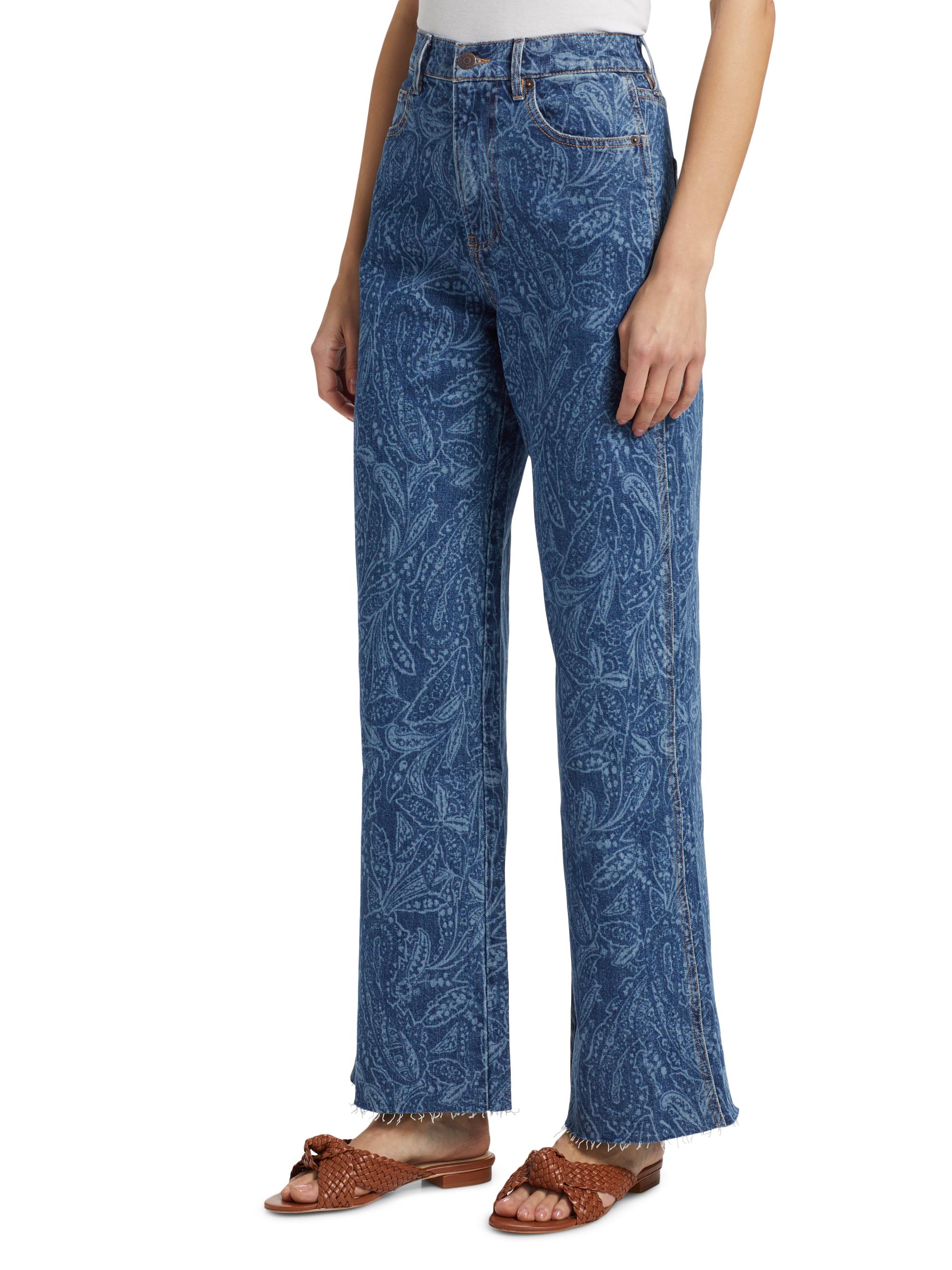 Veronica Beard Taylor High-Rise Wide-Leg Jeans | Saks Fifth Avenue