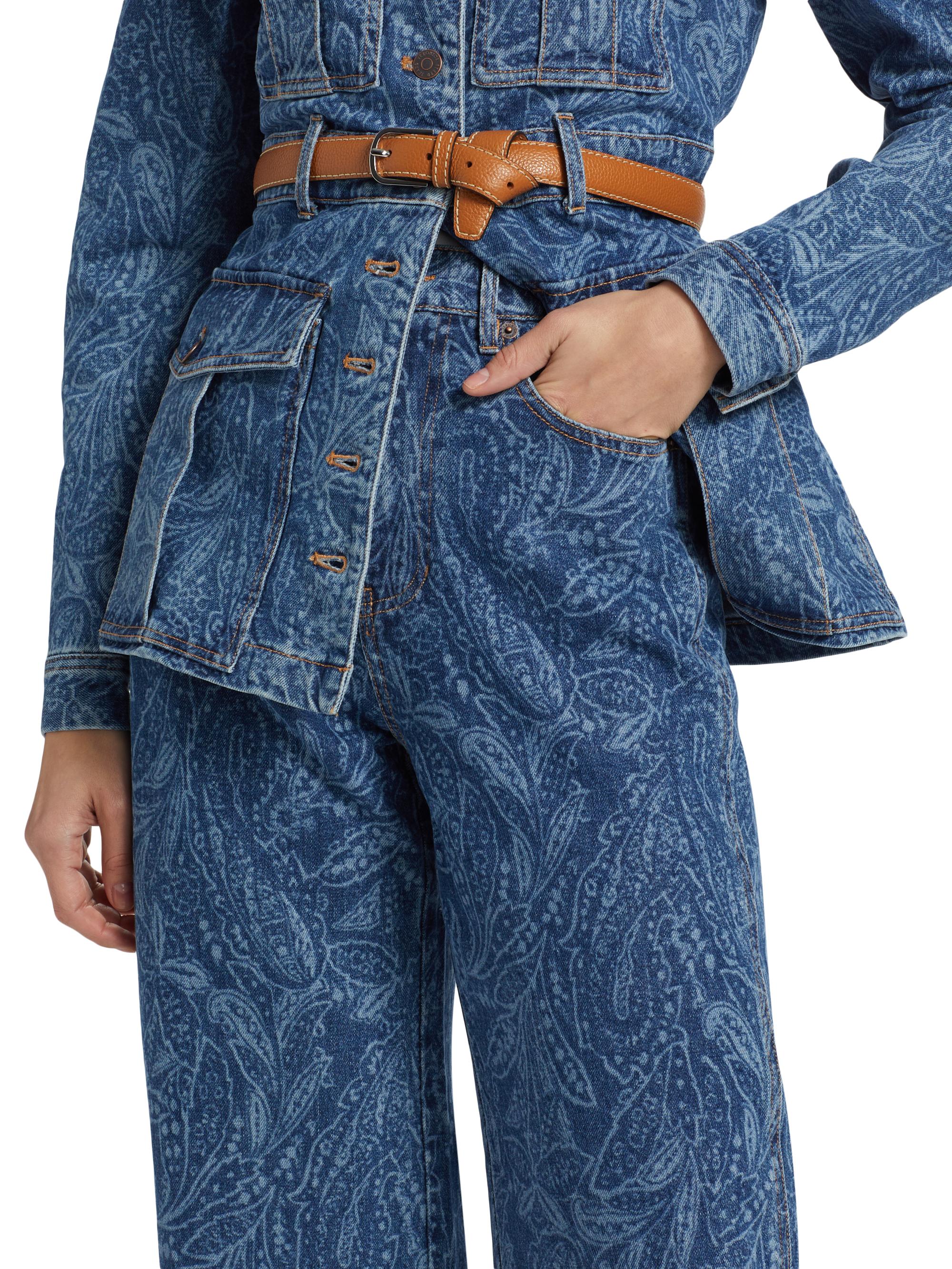 Veronica Beard Taylor High-Rise Wide-Leg Jeans | Saks Fifth Avenue