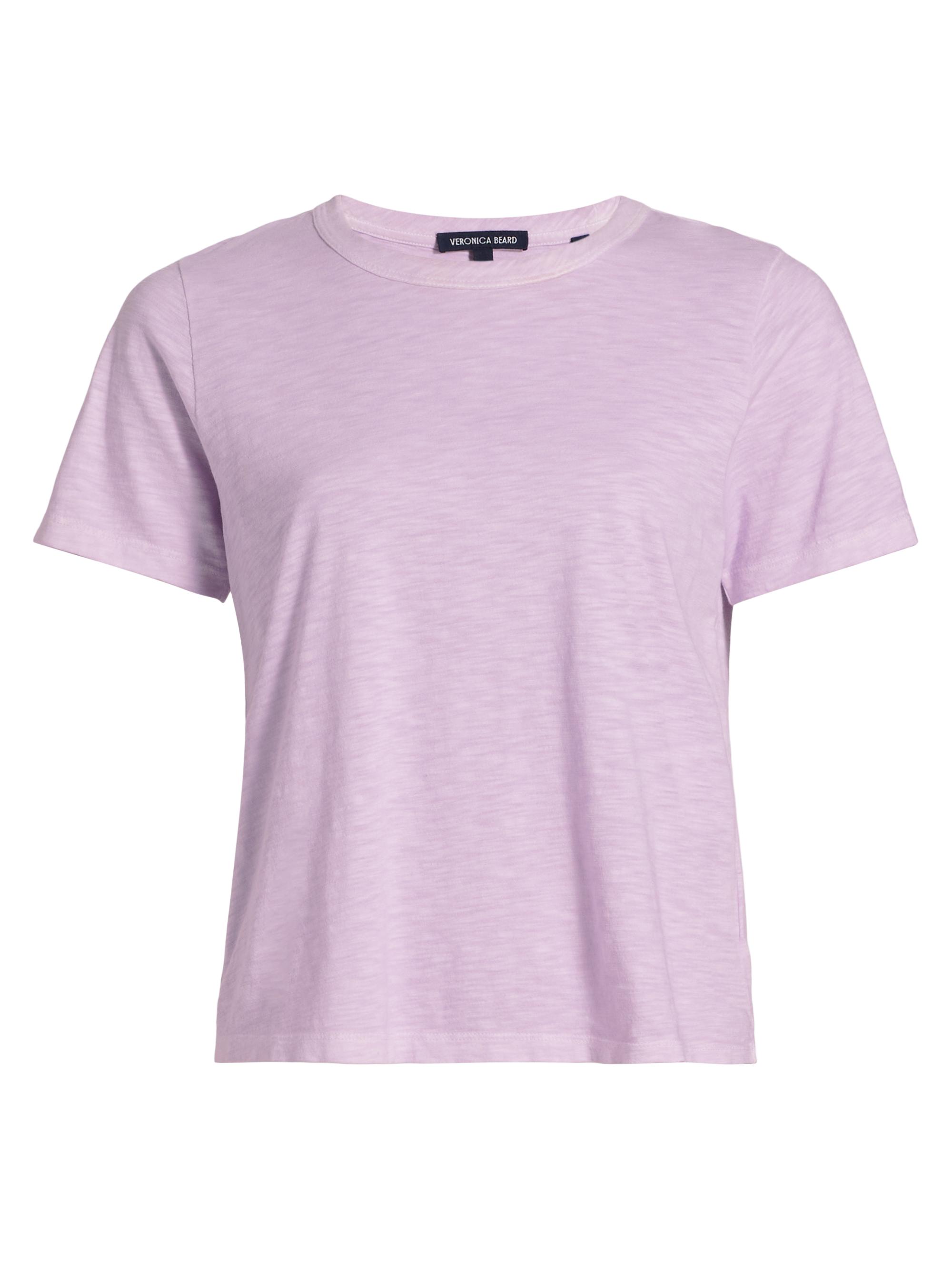 Veronica Beard Women's Carla Crewneck T-Shirt - Soft Lilac