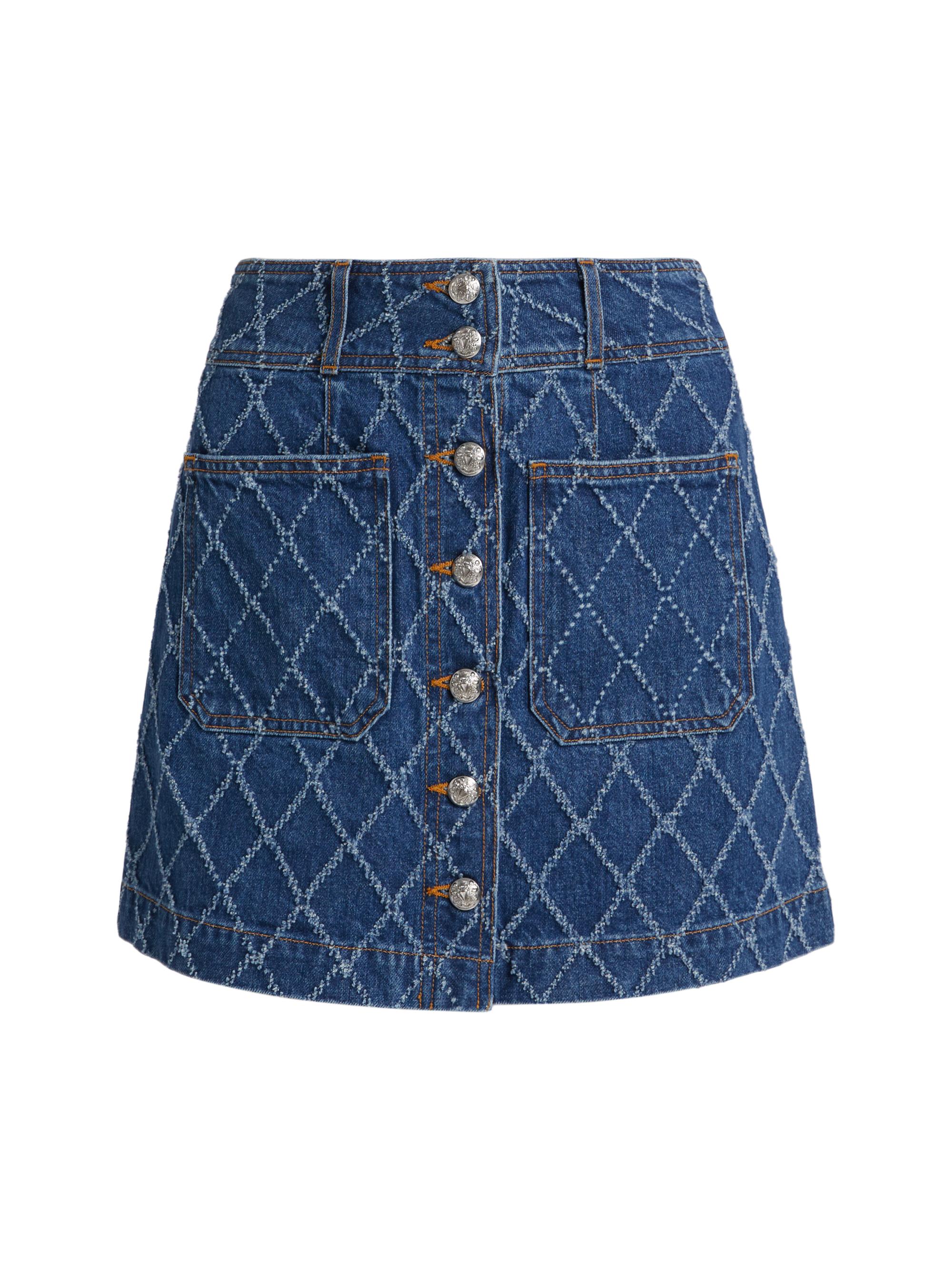 Ramy Brook Kimi Denim A-Line Miniskirt | Saks Fifth Avenue