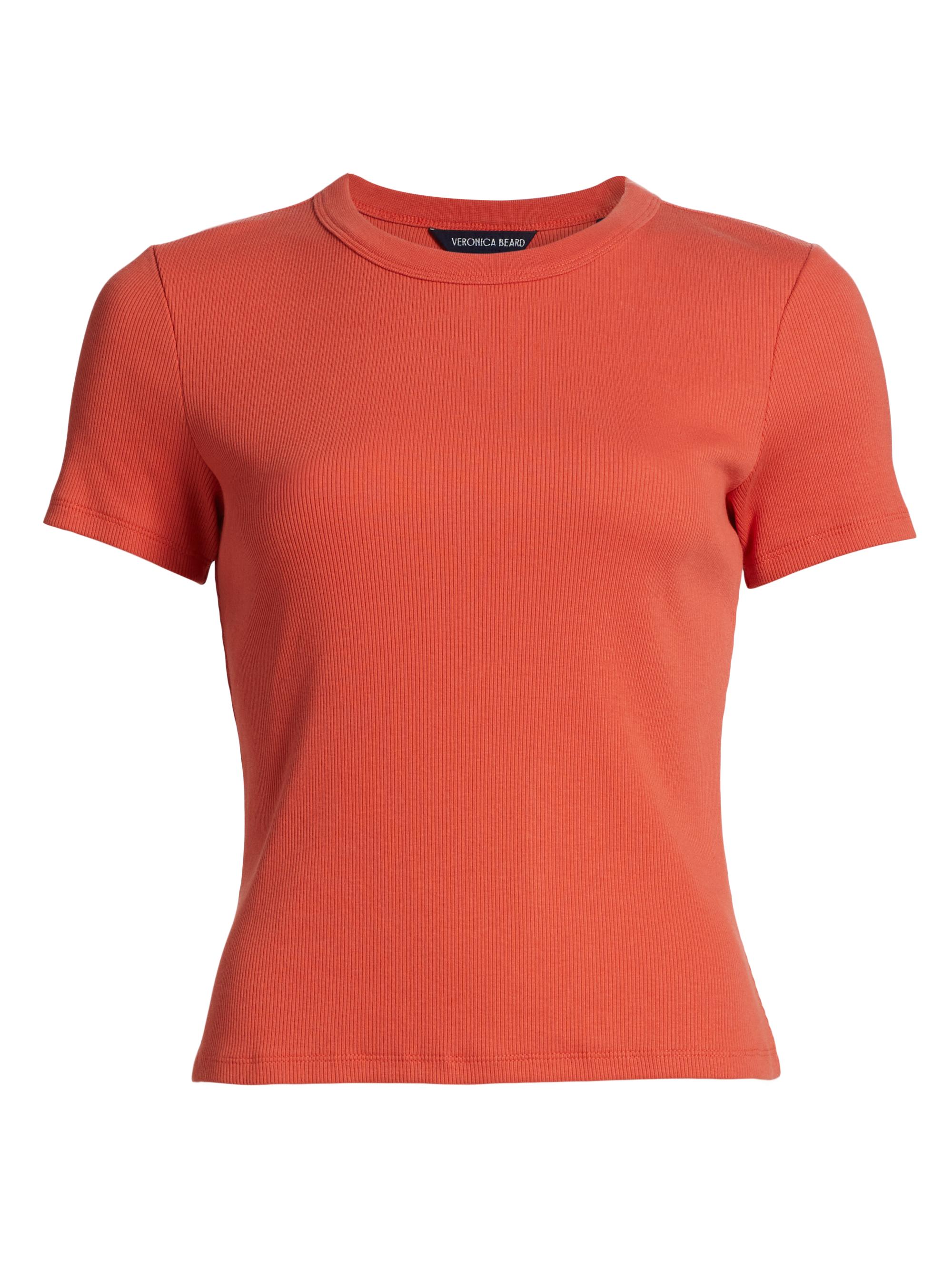 Veronica Beard Women's Pruitt Crewneck T-Shirt - Persimmon