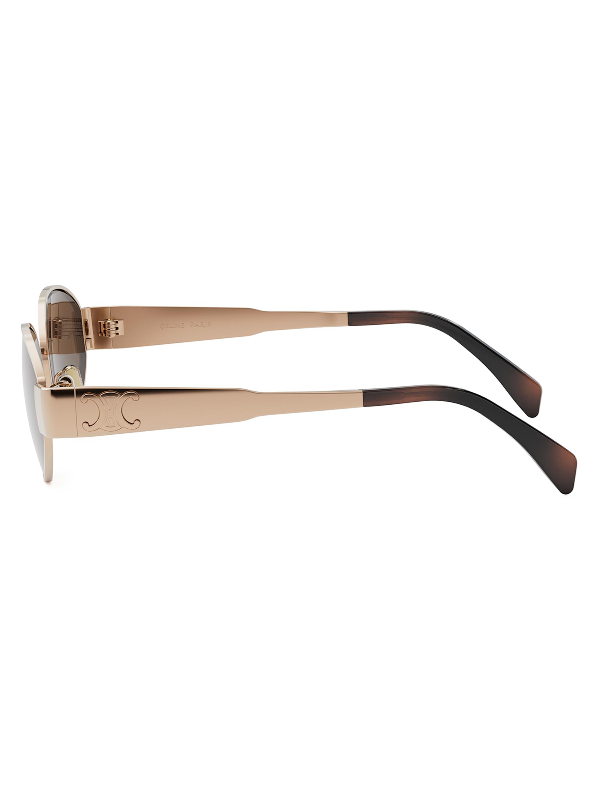 Metal Triomphe 54MM Oval Sunglasses