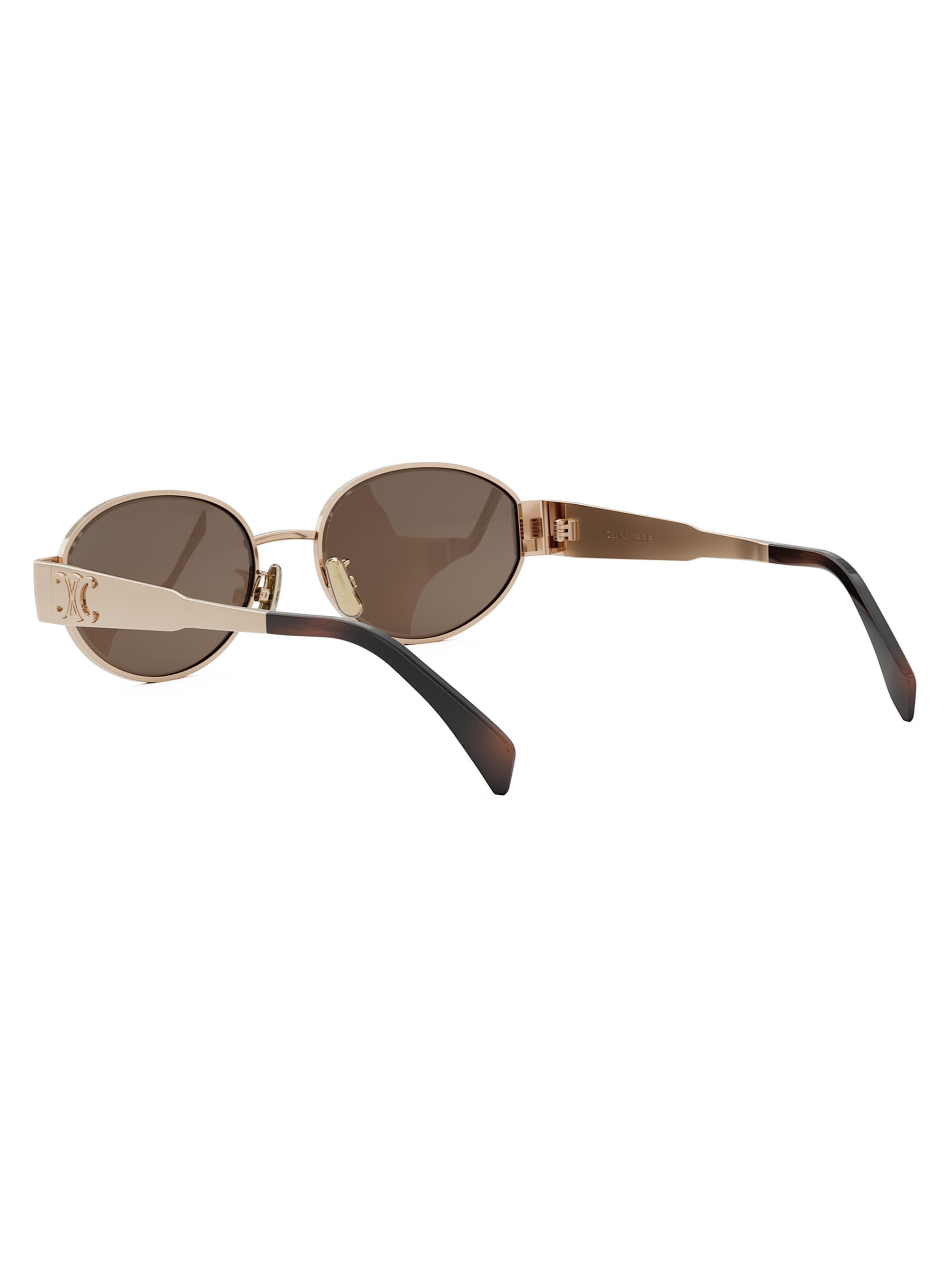 Metal Triomphe 54MM Oval Sunglasses