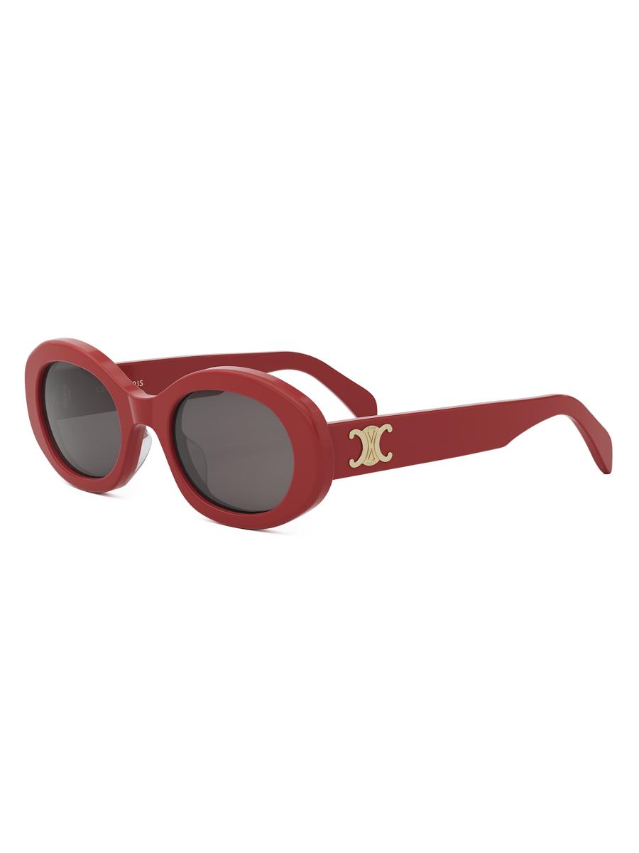 CELINE Triomphe 52MM Oval Sunglasses | Saks Fifth Avenue