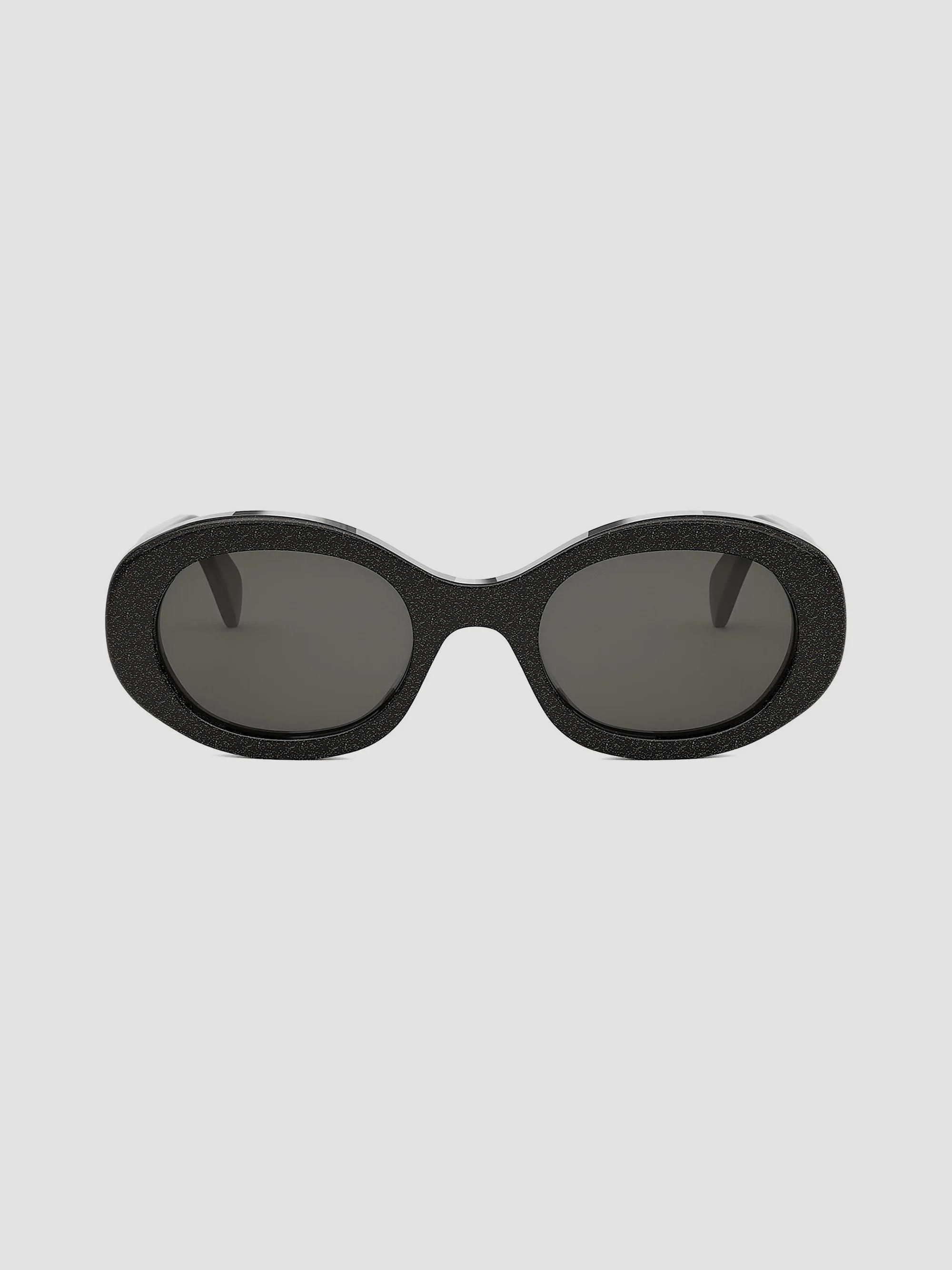 CELINE Triomphe オーバル サングラス ブラック CELINE Triomphe 52MM Oval Sunglasses | Saks Fifth Avenue