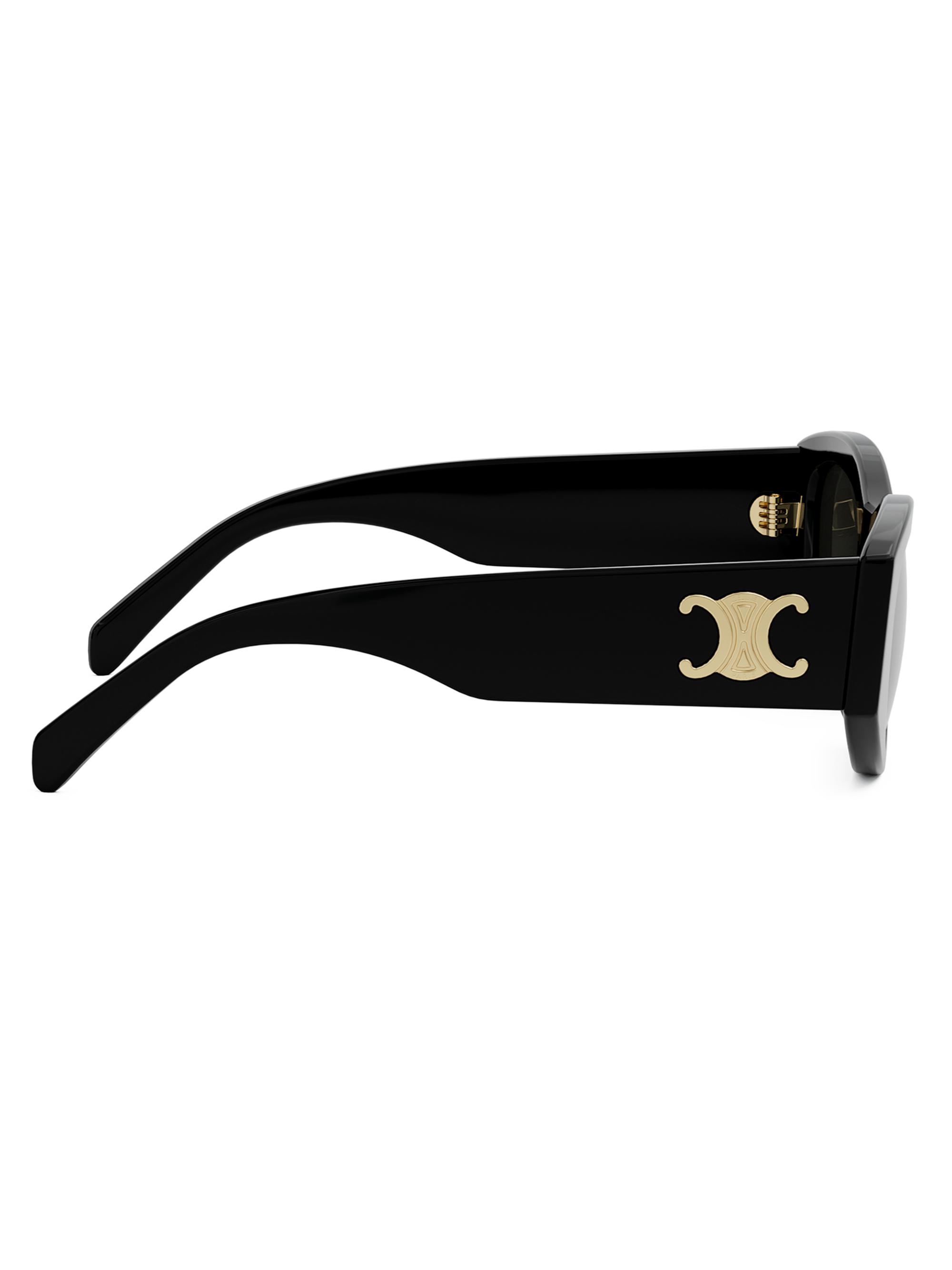 CELINE Triomphe 55MM Geometric Sunglasses | Saks Fifth Avenue