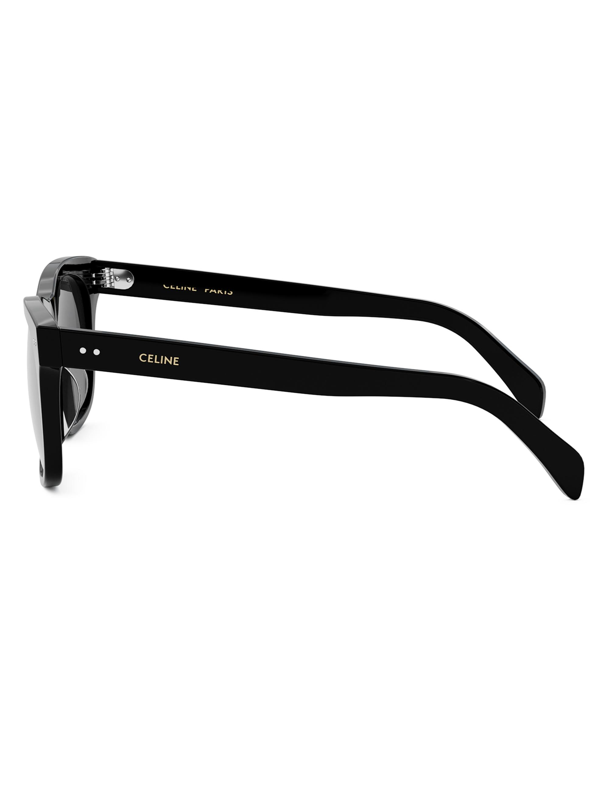 CELINE Thin 54MM FRAME 59 Square Sunglasses Classic Black Eyewear NWT 430$ CELINE CELINE Thin 54MM Square Sunglasses | Saks Fifth Avenue main image 2