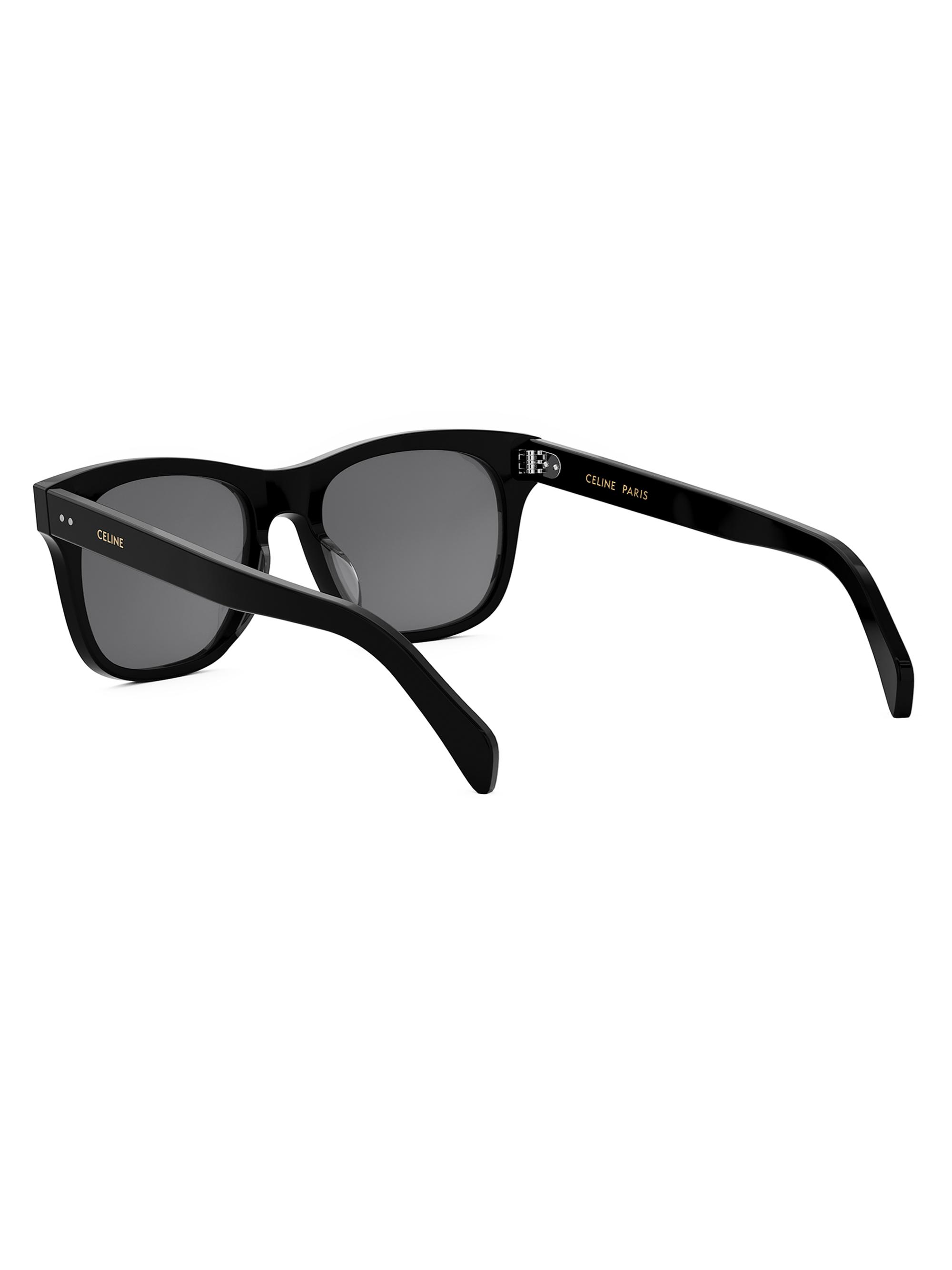 CELINE 54 mm sunglasses one size shiny black / smoke in a great condition CELINE CELINE Thin 54MM Square Sunglasses | Saks Fifth Avenue main image 3