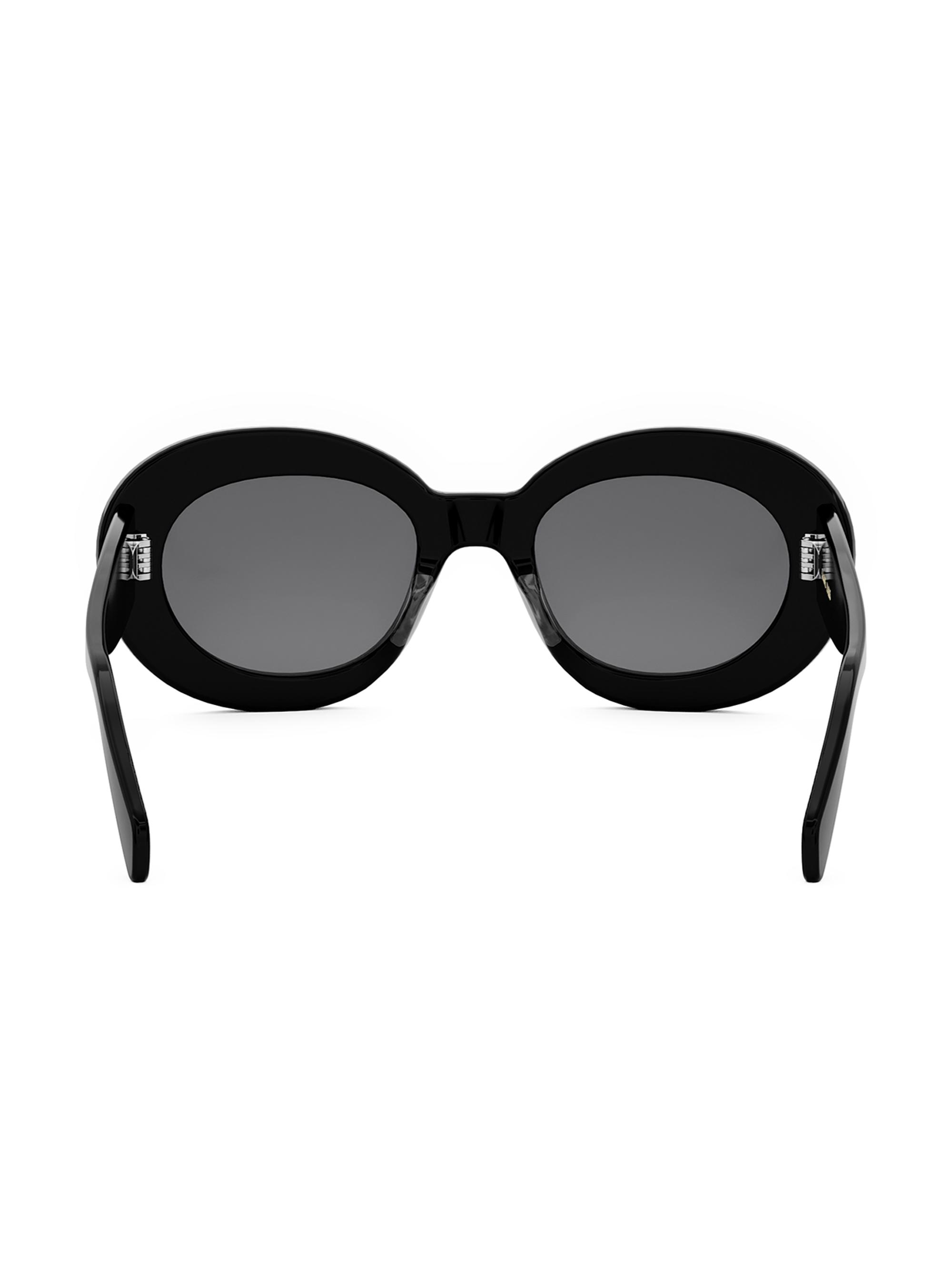 サングラス+メガネ CELINE ROUND BLACK SUNGLASS CELINE Bold 3 Dots 53MM Round Sunglasses | Saks Fifth Avenue
