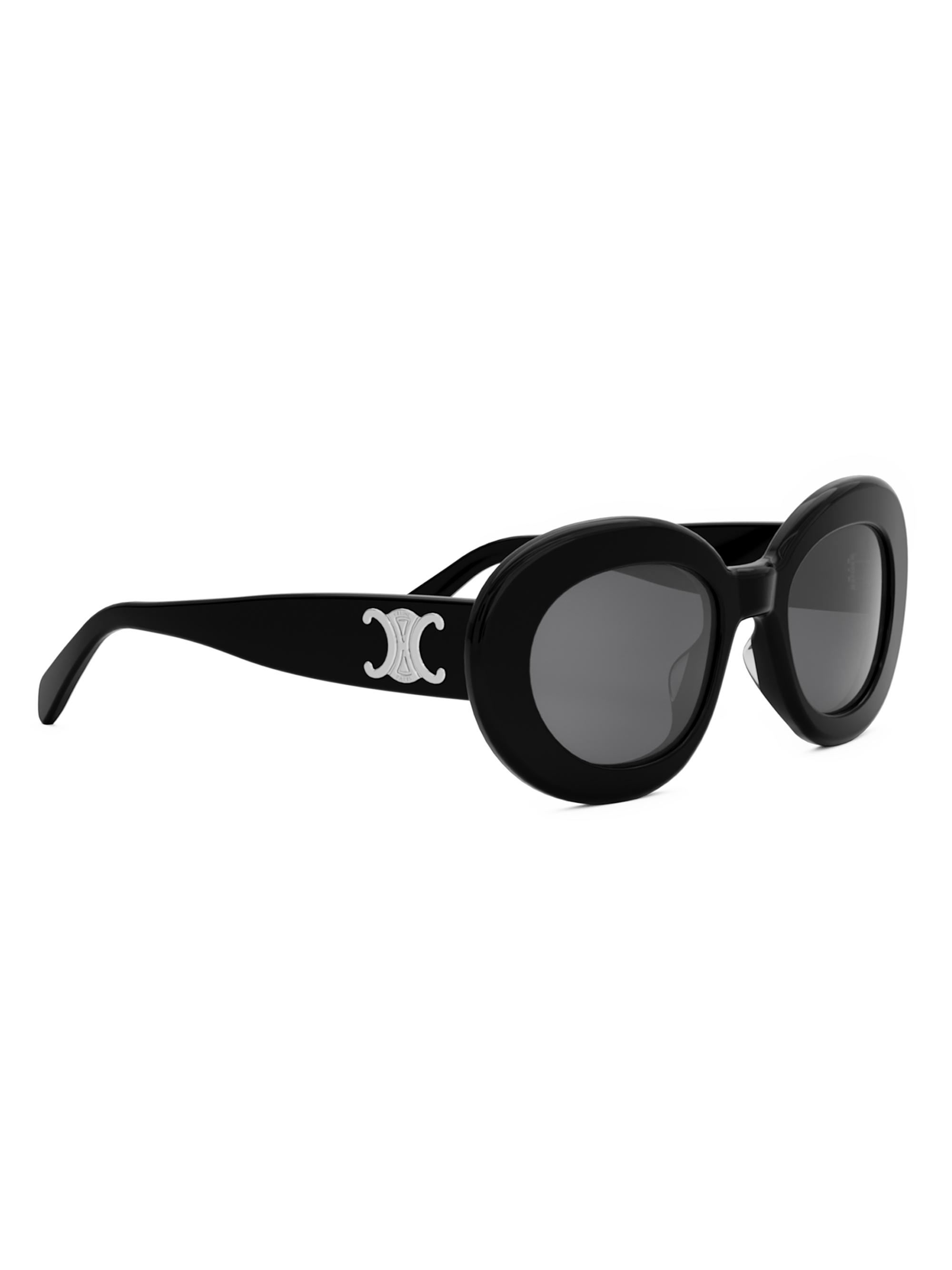 CELINE Triomphe 53MM Round Sunglasses | Saks Fifth Avenue