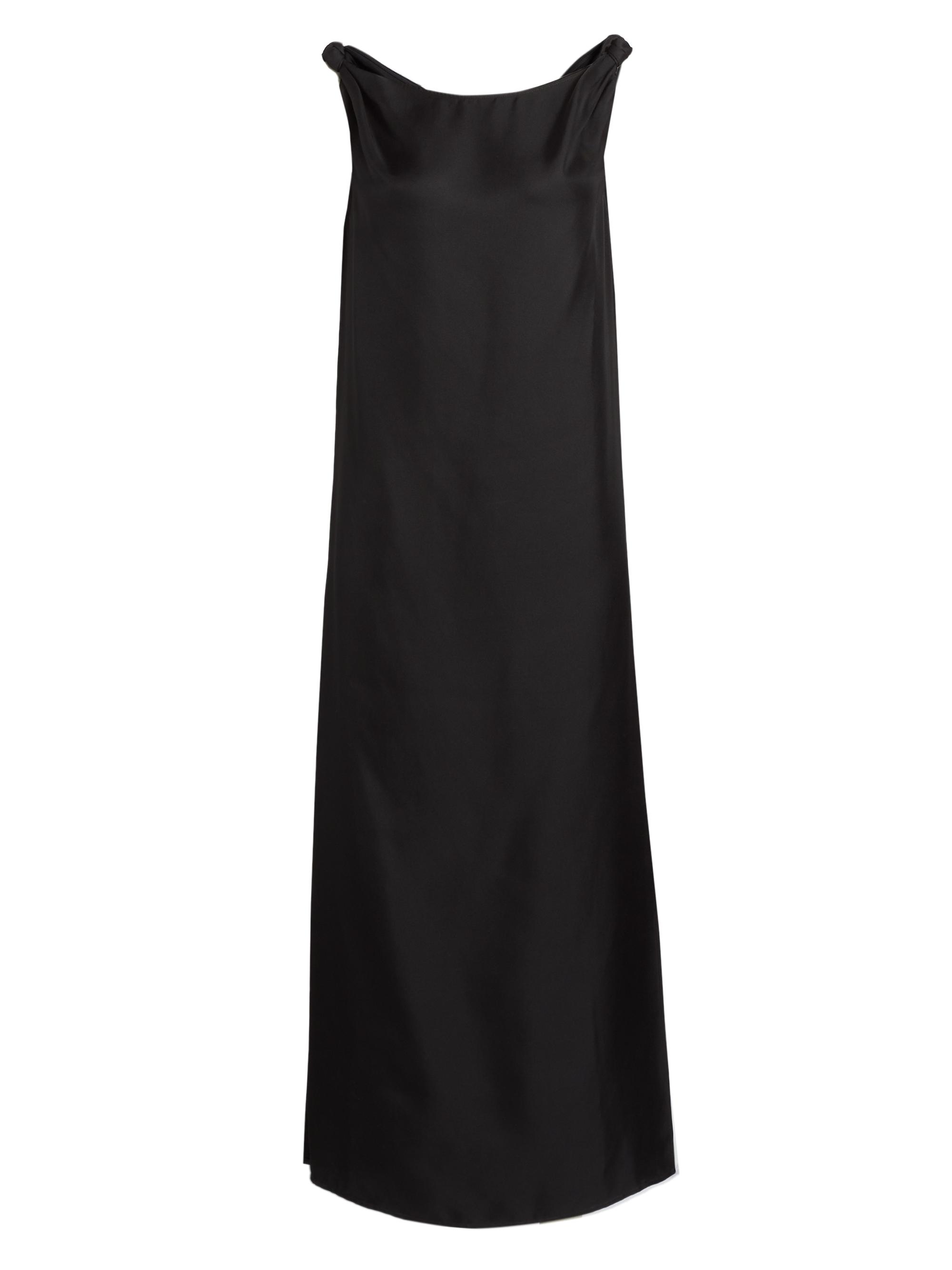 Loulou de Saison Women's Moun Draped Sleeveless Midi-Dress - Black