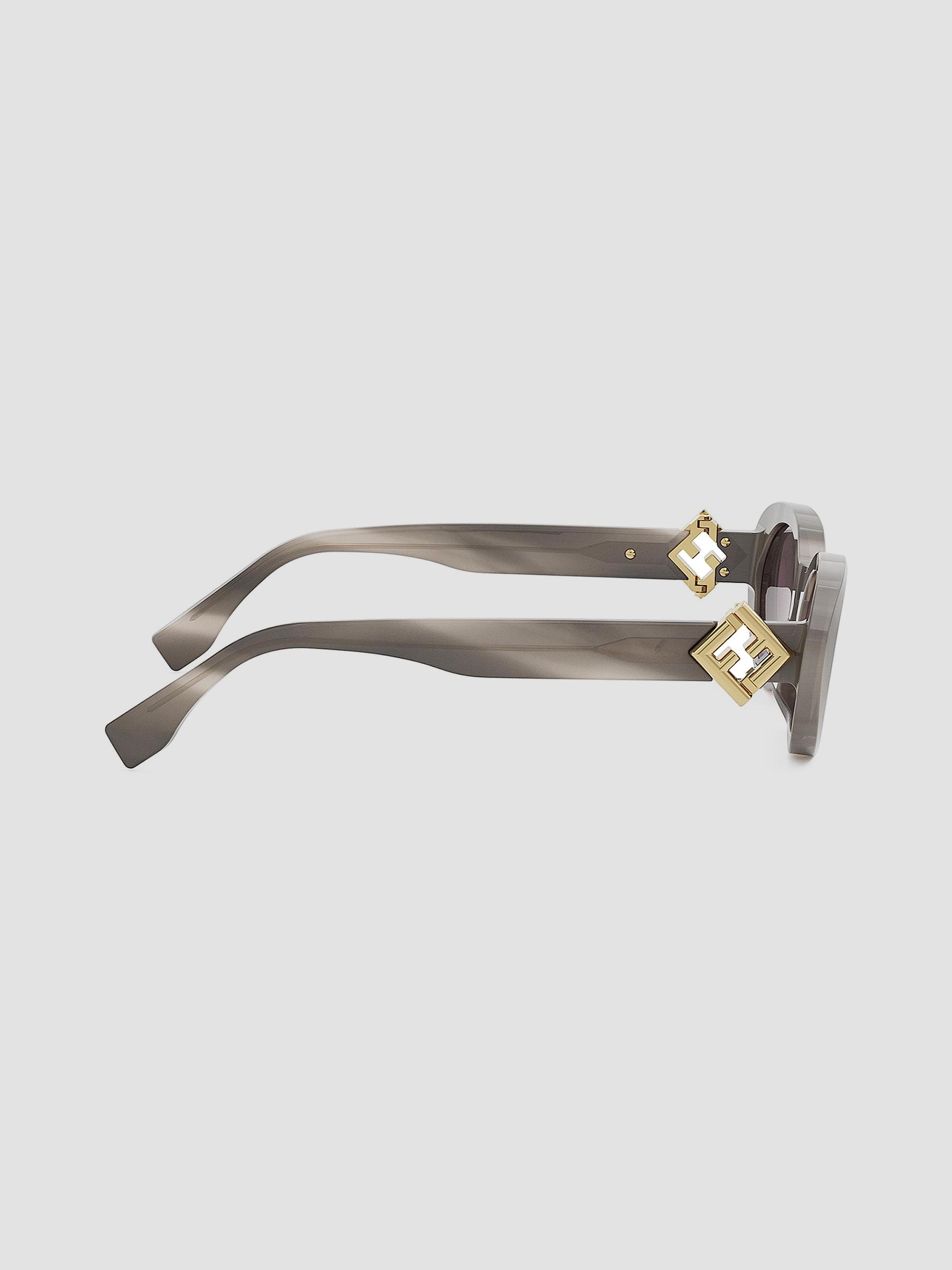 Fendi FF Diamonds 53MM Oval Sunglasses | Saks Fifth Avenue