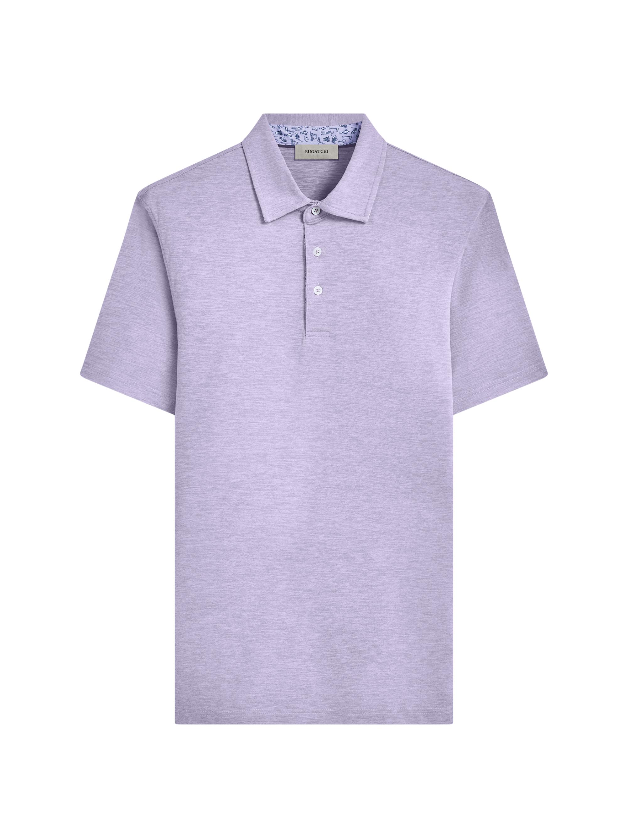 Bugatchi Men's Three-Button Polo Shirt - Lilac