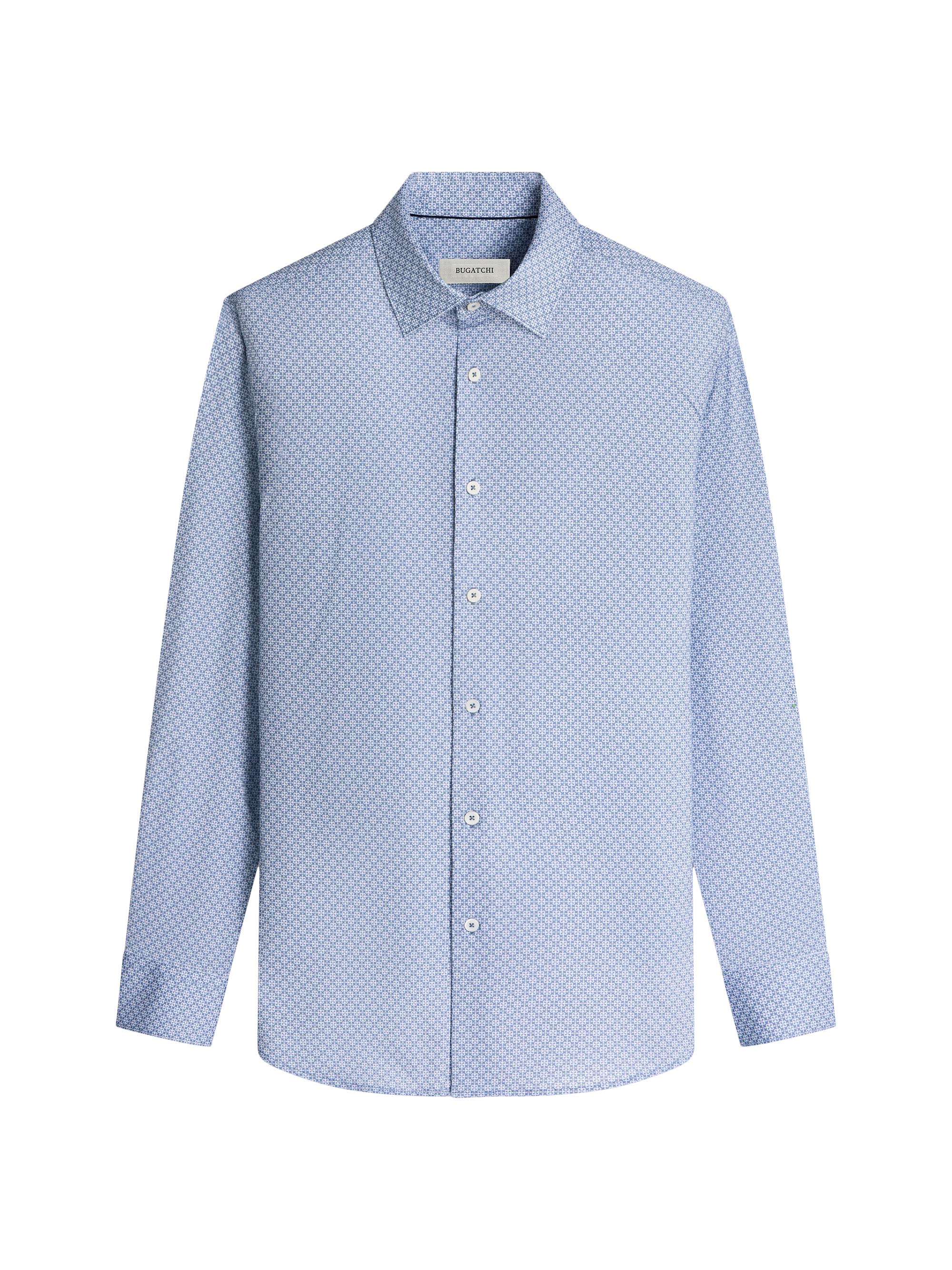 Bugatchi Men's Ooohcotton James Button-Front Shirt - Cobalt