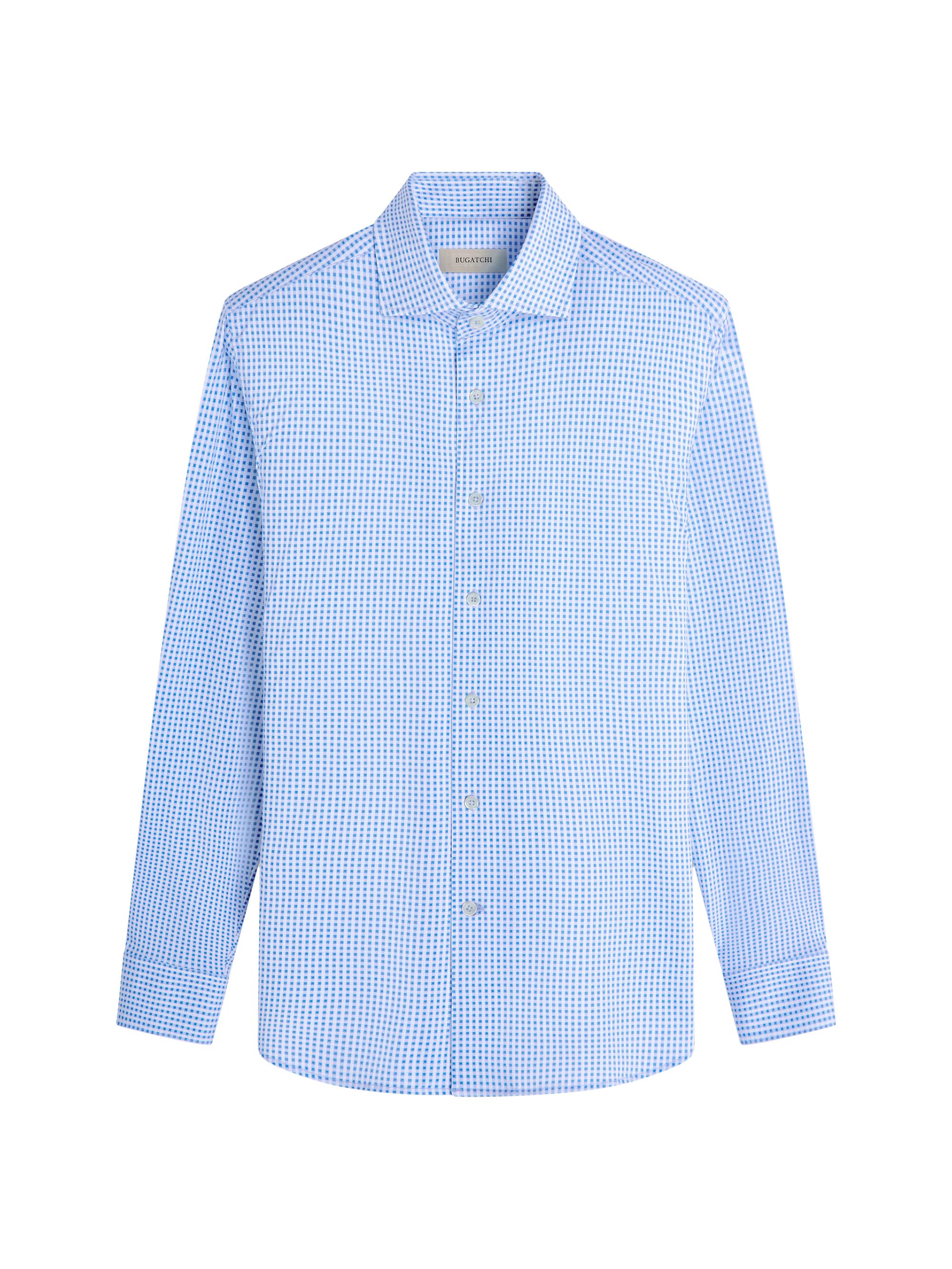 Bugatchi Men's Ooohcotton Devon Button-Front Shirt - Air Blue