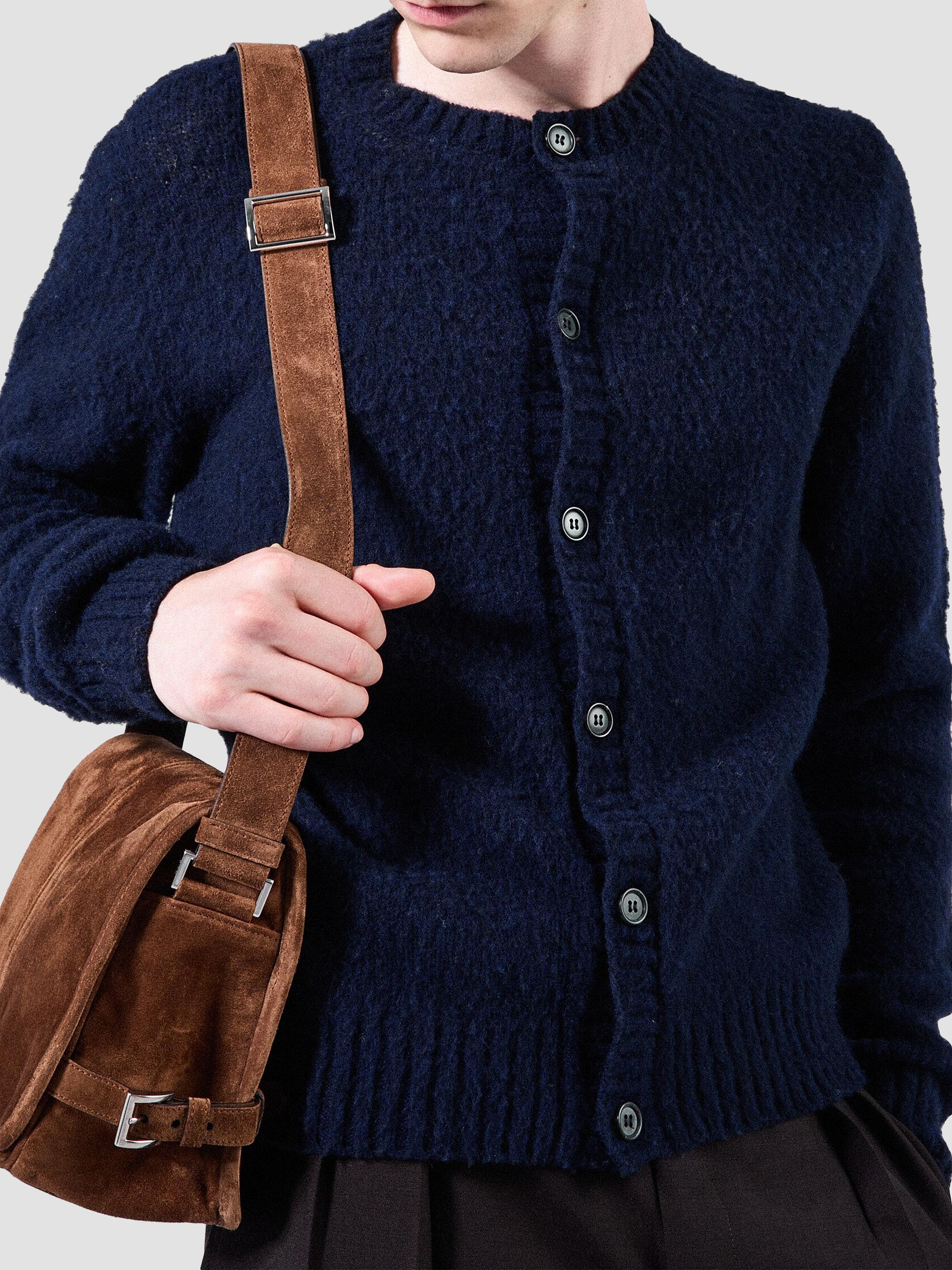 Prada Men's Suede Shoulder Bag - Brown | Thumbnail 7