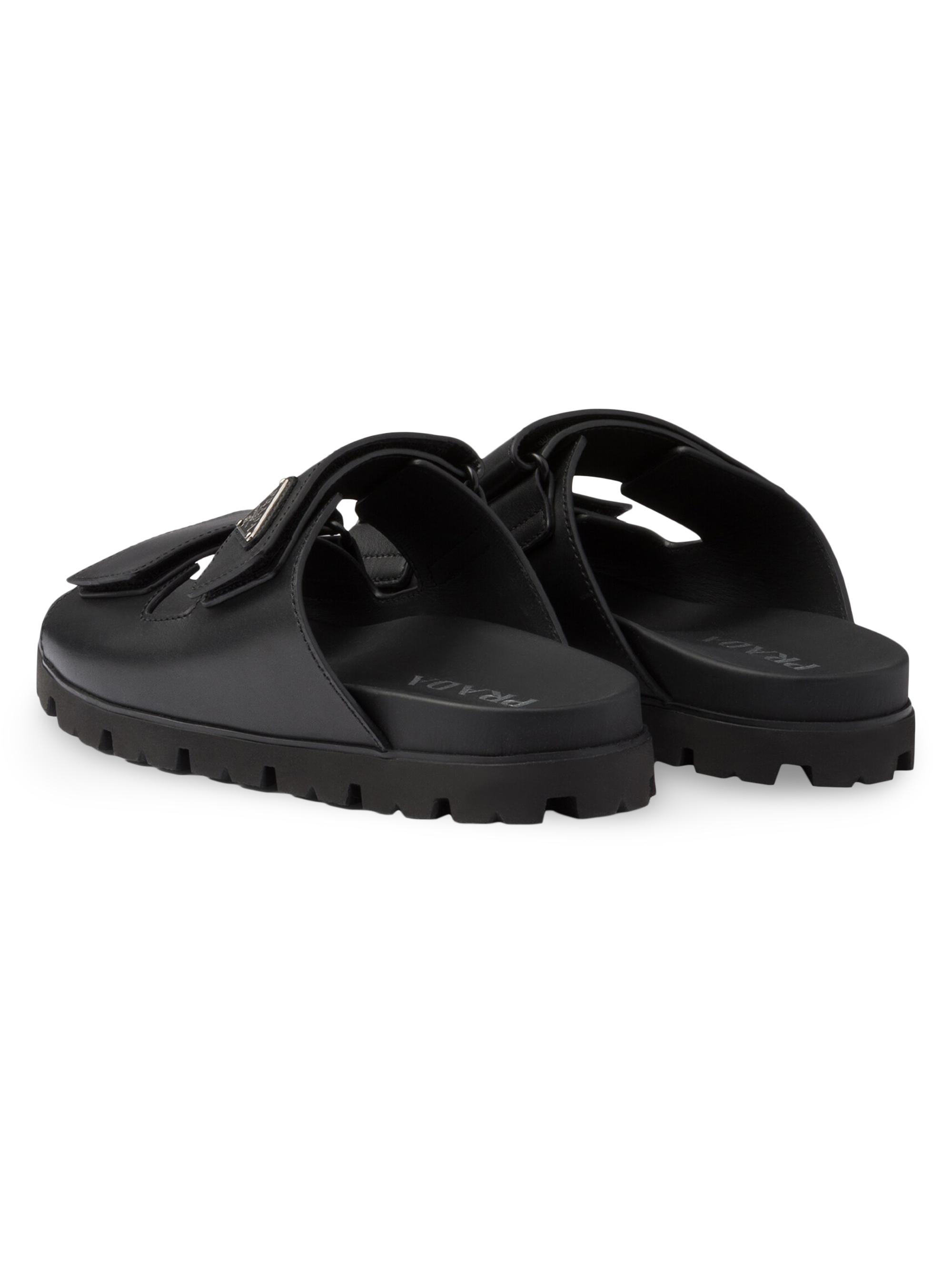 Prada Leather Strap Sandals | Saks Fifth Avenue
