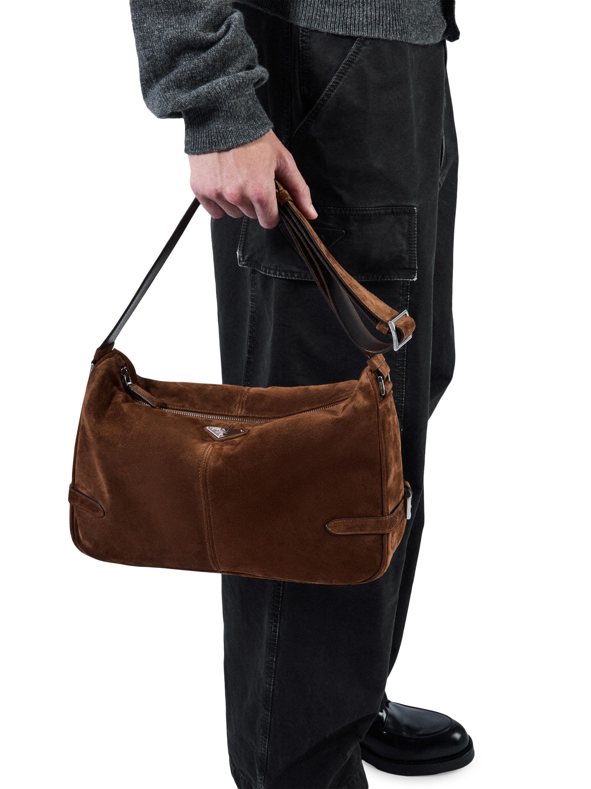 バッグ 2000s PRADA suede leather shoulder bag Prada Suede Shoulder Bag | Saks Fifth Avenue