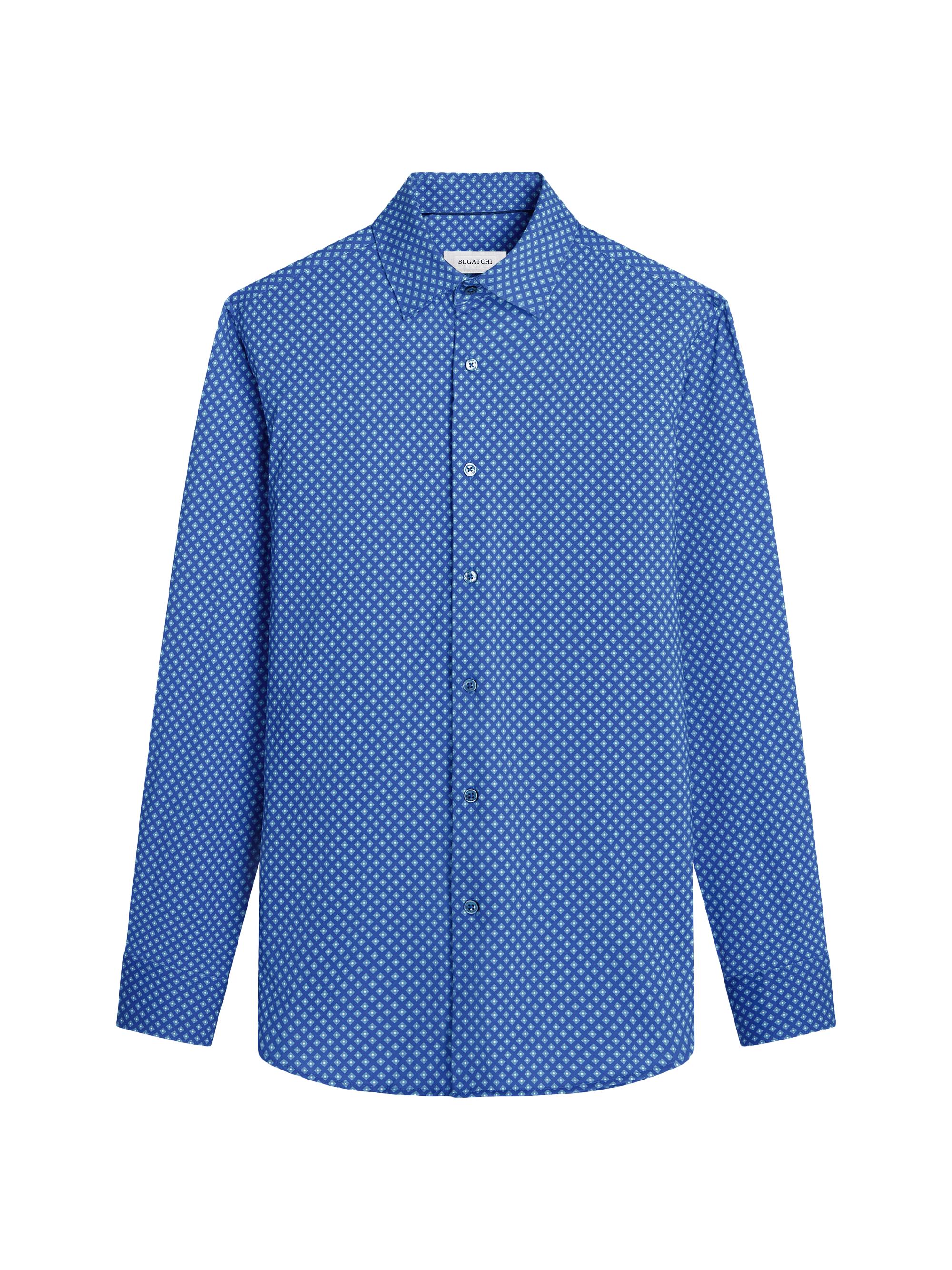 Bugatchi Men's Ooohcotton James Button-Front Shirt - Night Blue
