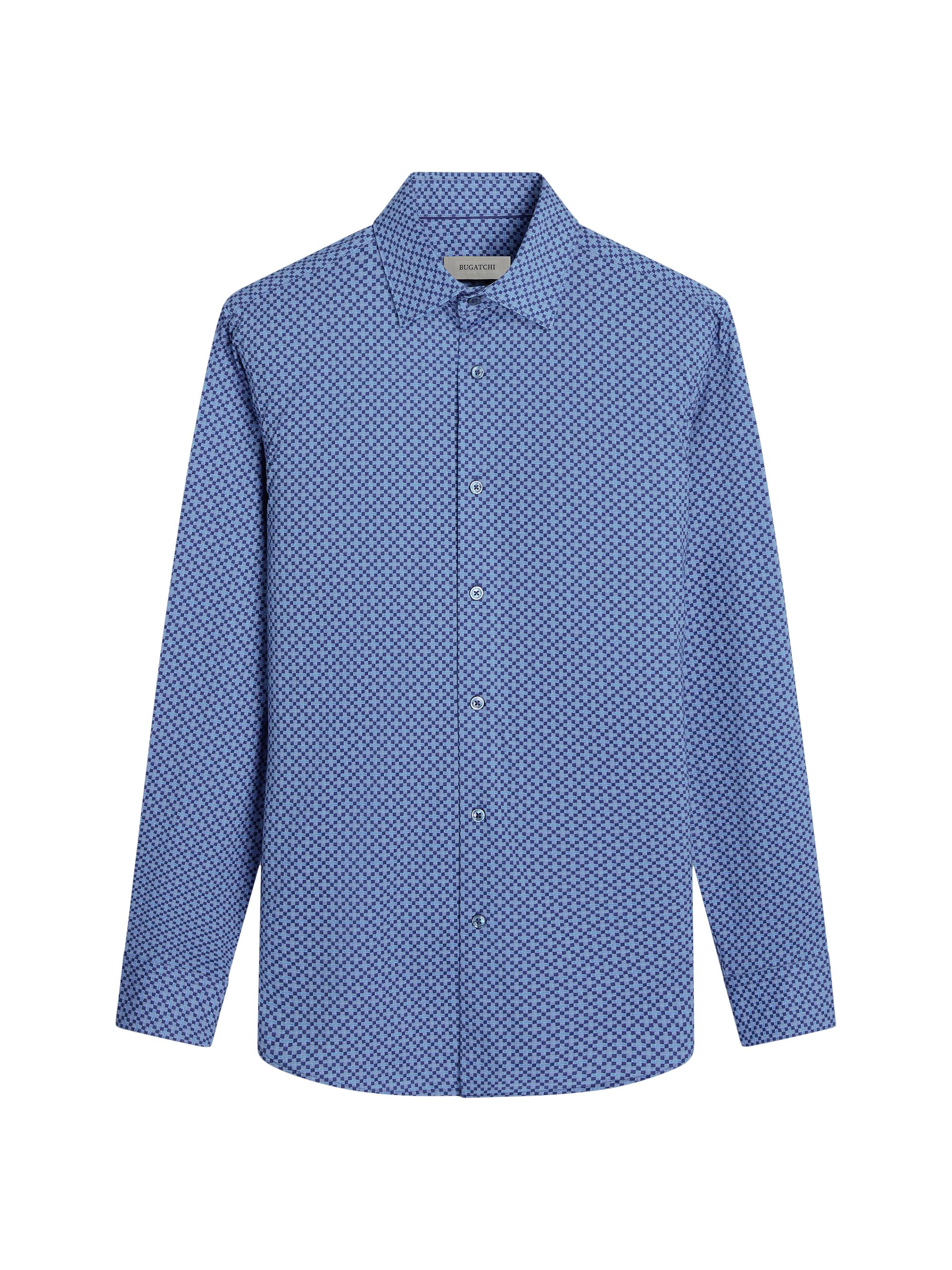 Bugatchi Men's Ooohcotton James Button-Front Shirt - Classic Blue