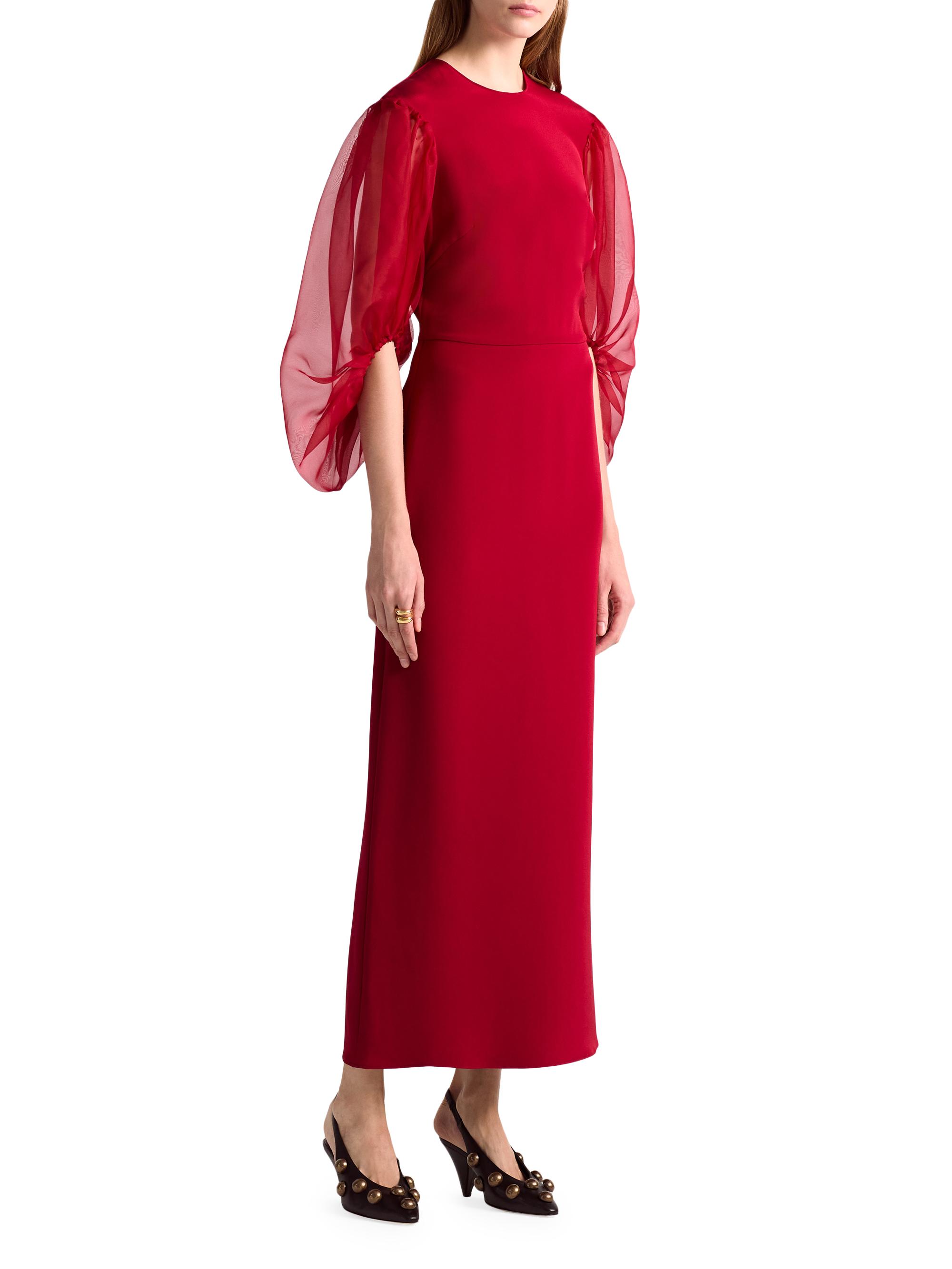 Altuzarra Danielle Sheer Puff-Sleeve Cocktail Dress | Saks Fifth