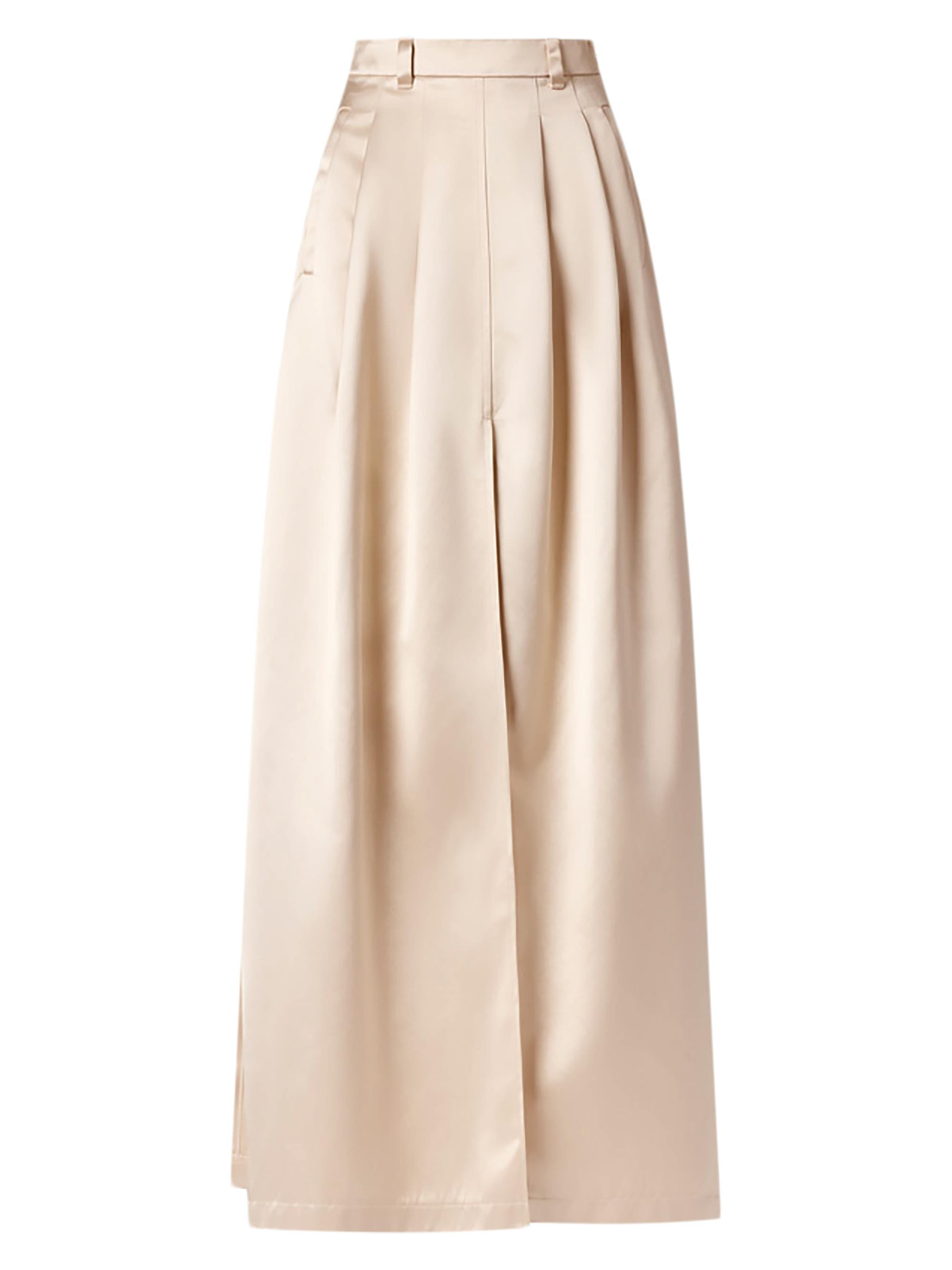 Altuzarra Women's Mack Satin Jersey Maxi Skirt - Antique Pearl