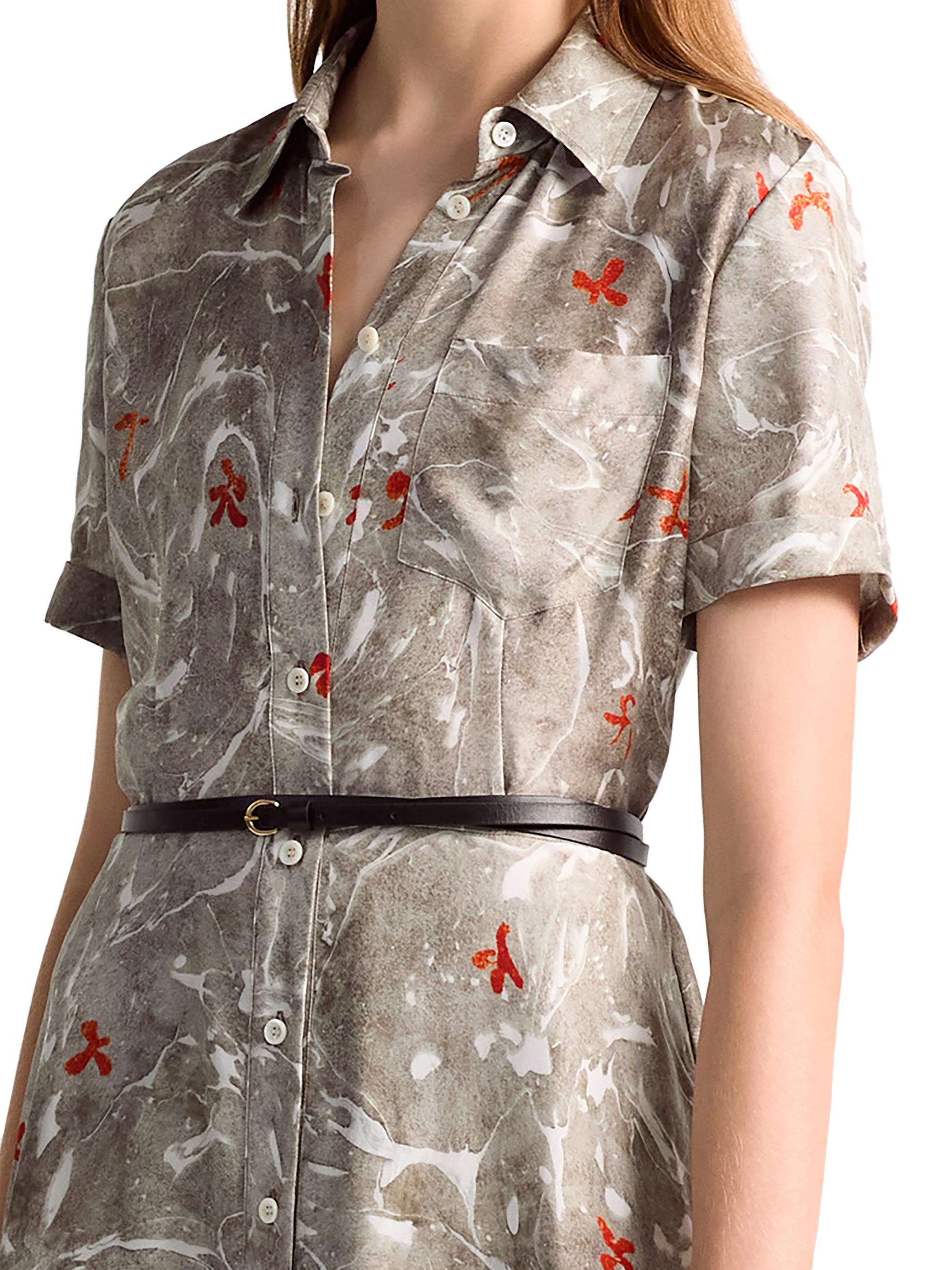 Altuzarra Kiera Belted Silk Midi-Dress | Saks Fifth Avenue