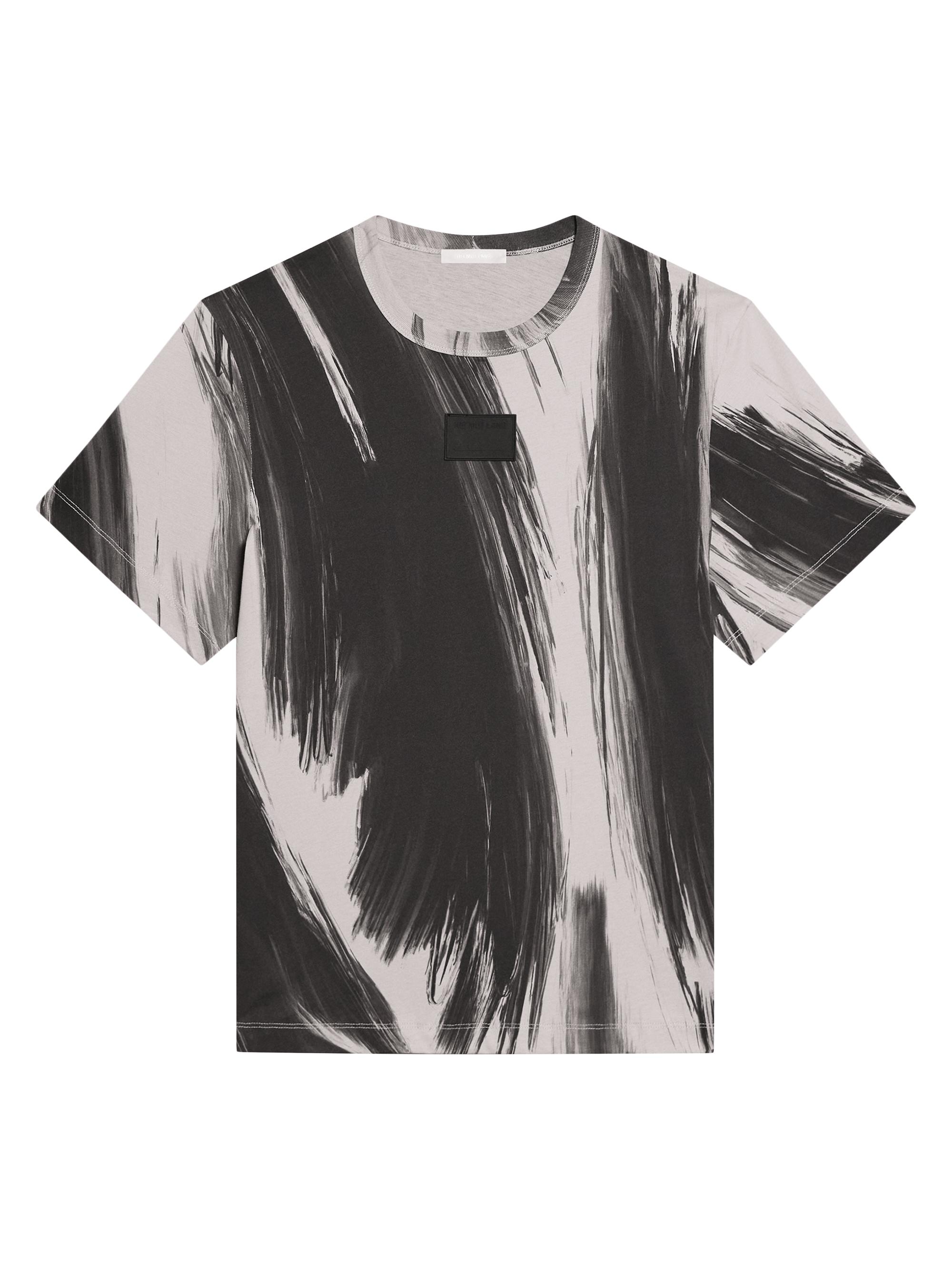 Helmut Lang Men's Feather Brushstrok T-Shirt - Grey