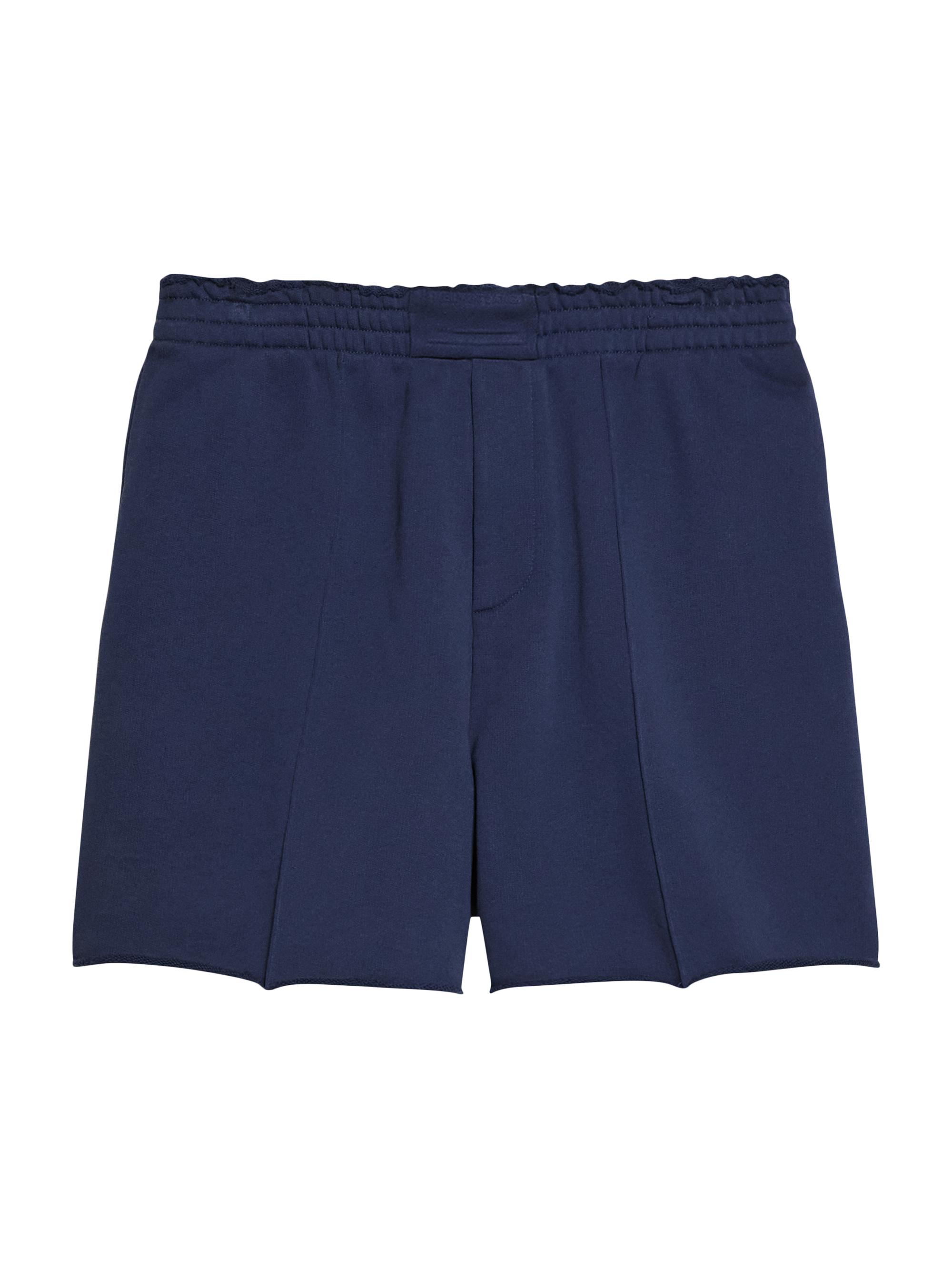Helmut Lang Men's Embossed Logo Pintuck Shorts - Indigo