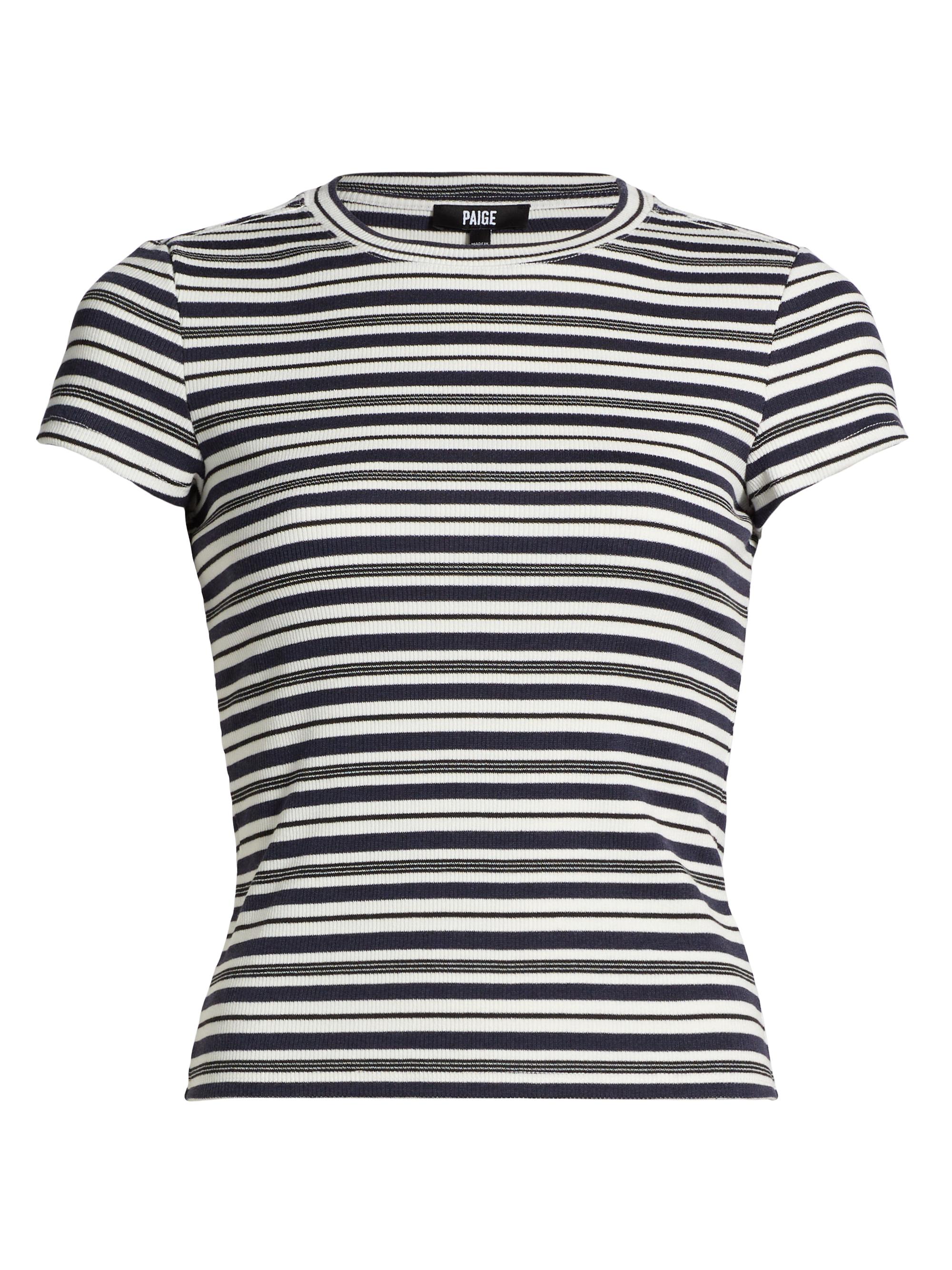 Paige Women's Chantrelle Striped Knit Top -  Dark Ink Blue