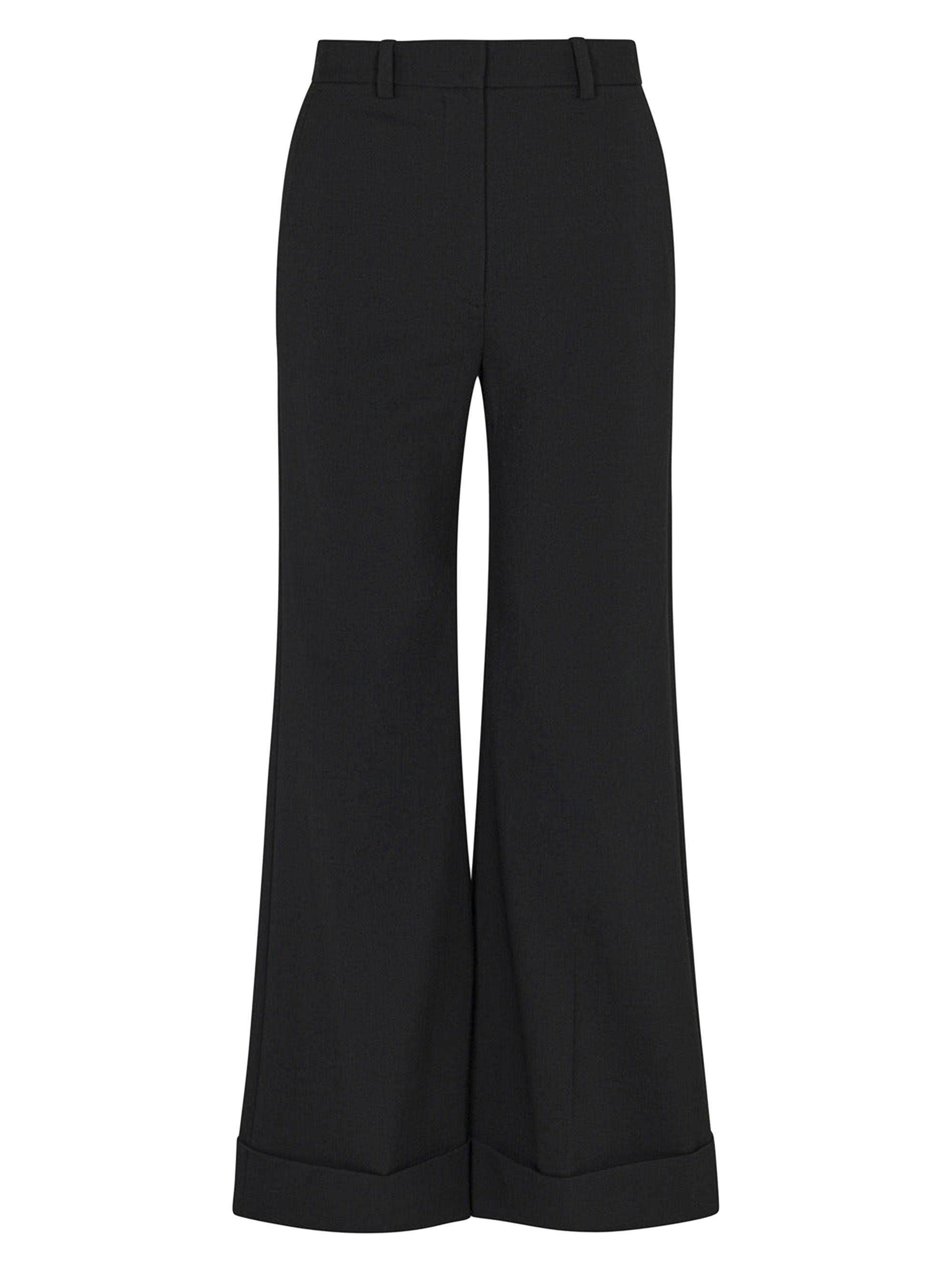 Rebecca Taylor Women's High-Waist Suiting Trousers - Black
